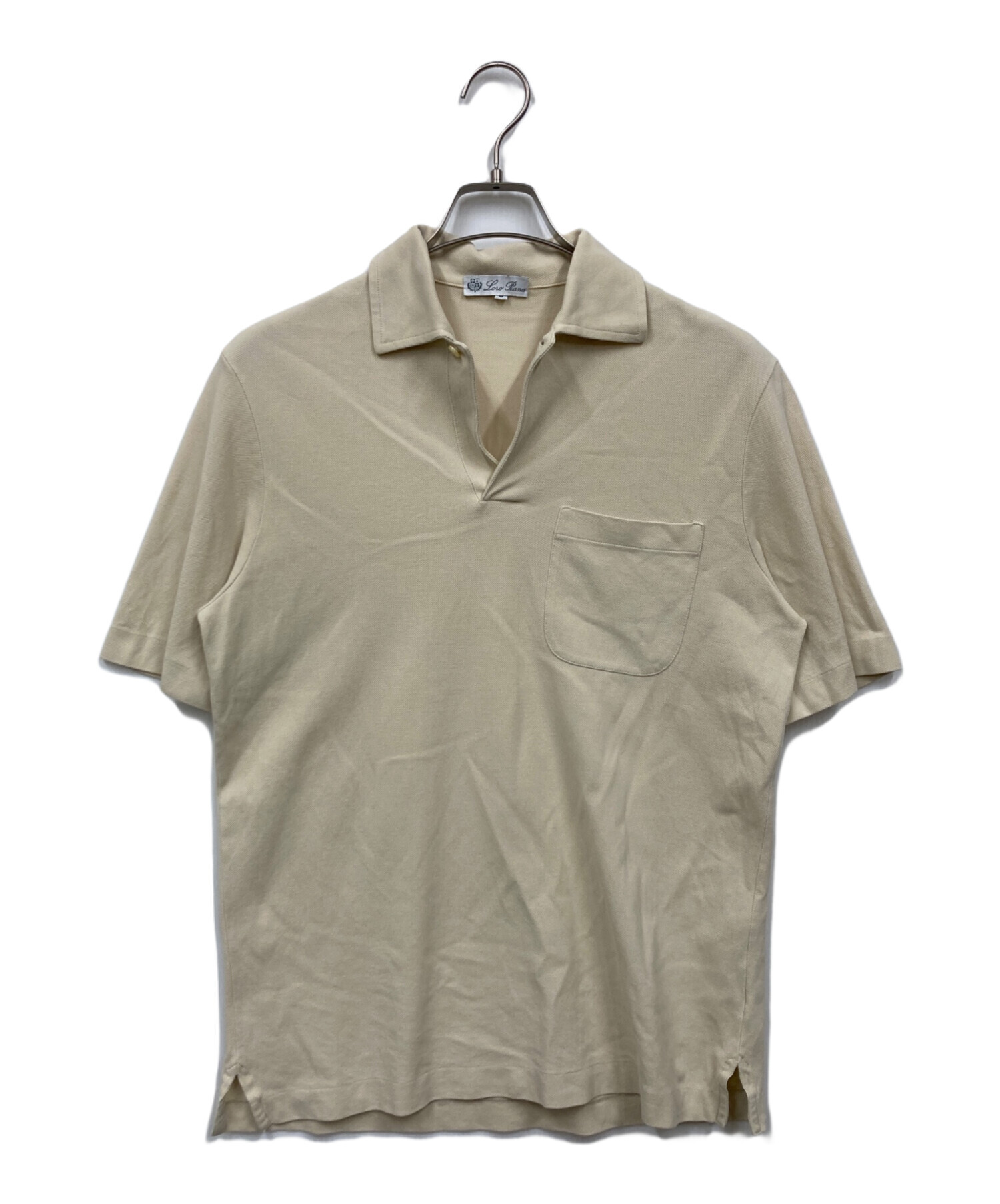 中古・古着通販】LORO PIANA (ロロピアーナ) ポロシャツ ベージュ