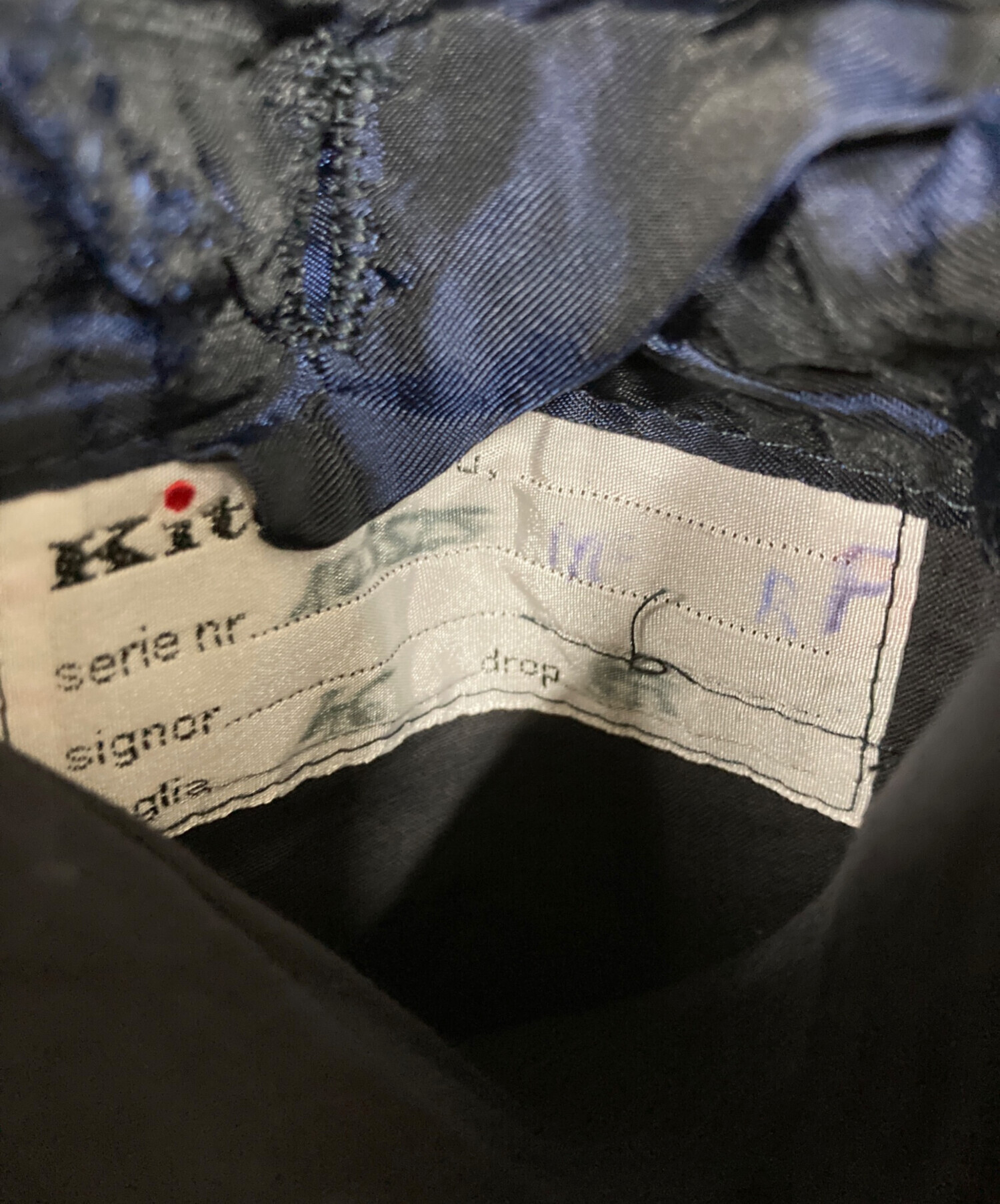 ヴィンテージ 信濃屋別注 ツイード Kiton キートン テーラードジャケット 中古・古着通販】Kiton (キートン) テーラードジャケット ネイビー