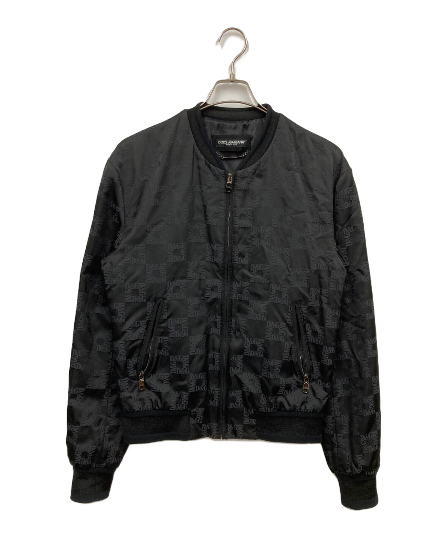 Dolce & Gabbana ボンバージャケット ブラック Dolce & Gabbana レザーボンバージャケット | ブラック | FARFETCH JP