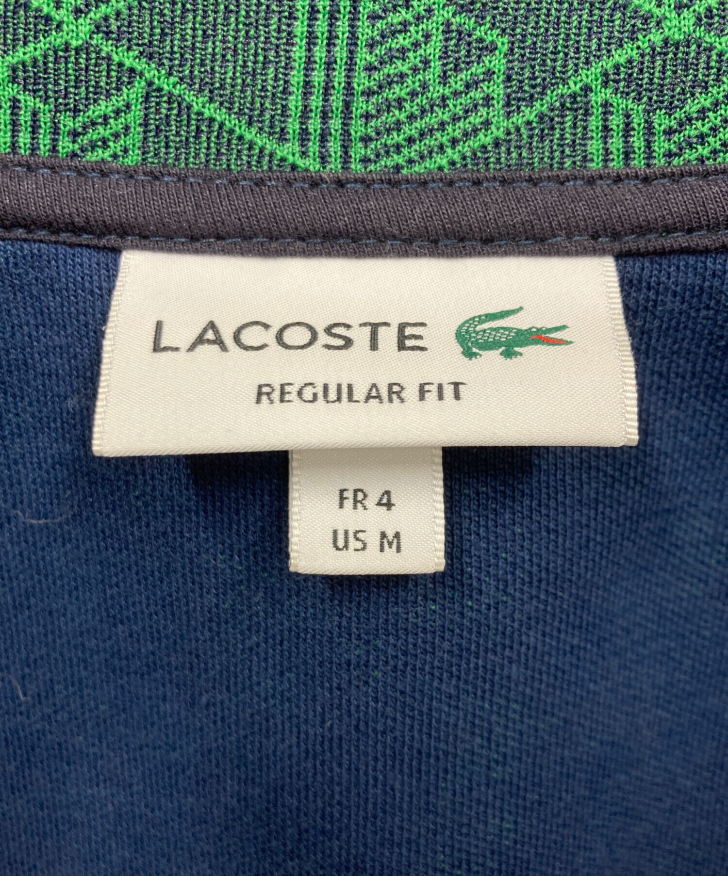 ラコステ モノグラム トラックジャケット グリーン Mサイズ LACOSTE（ラコステ） モノグラム トラック ジャケット SH1368-10