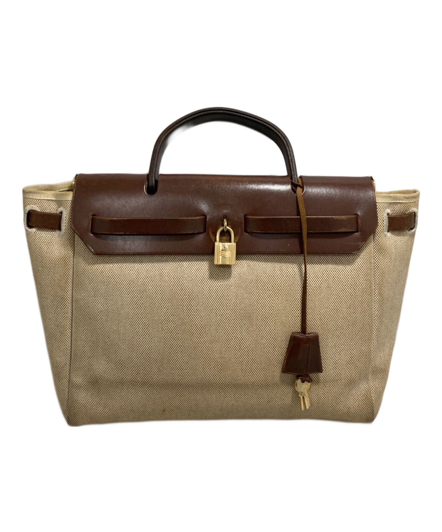 中古・古着通販】HERMES (エルメス) バッグ/エールバッグPM ベージュ
