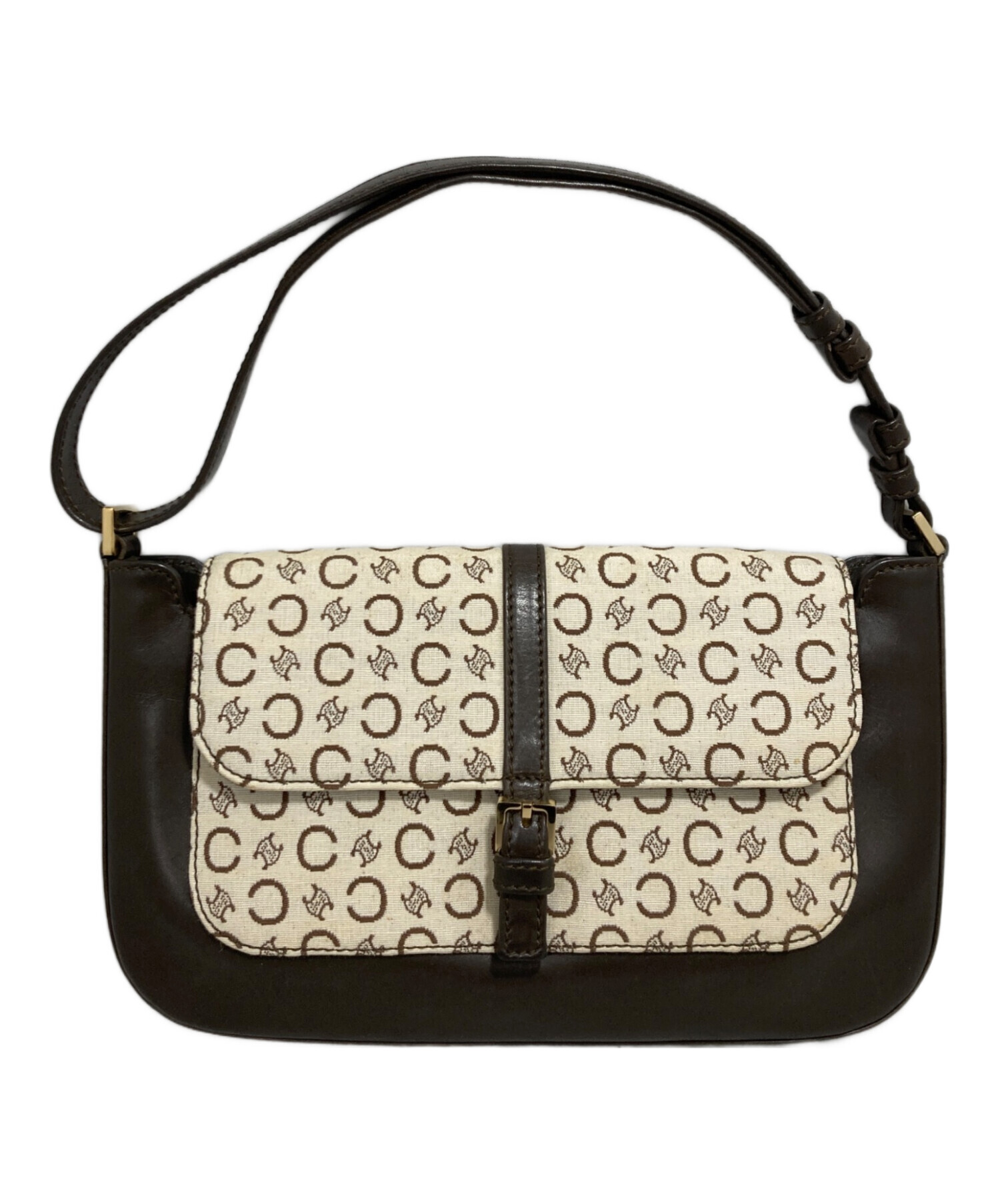 中古・古着通販】CELINE (セリーヌ) ハンドバッグ アイボリー 