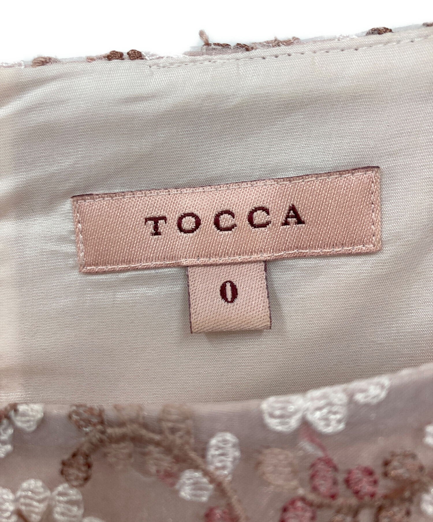 中古・古着通販】TOCCA (トッカ) ノースリーブワンピース ピンク
