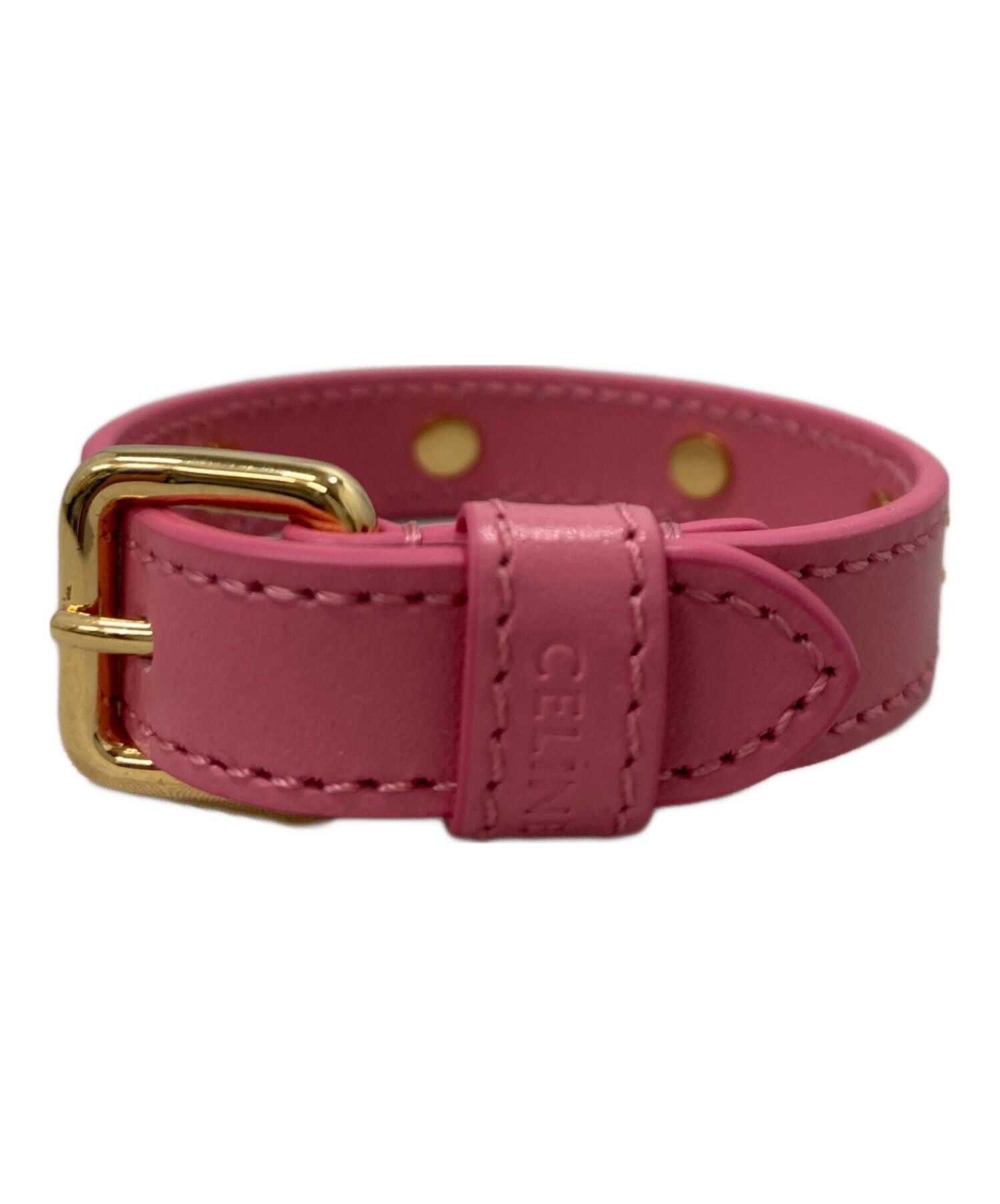 中古・古着通販】CELINE (セリーヌ) Multi Leather Bracelet ピンク