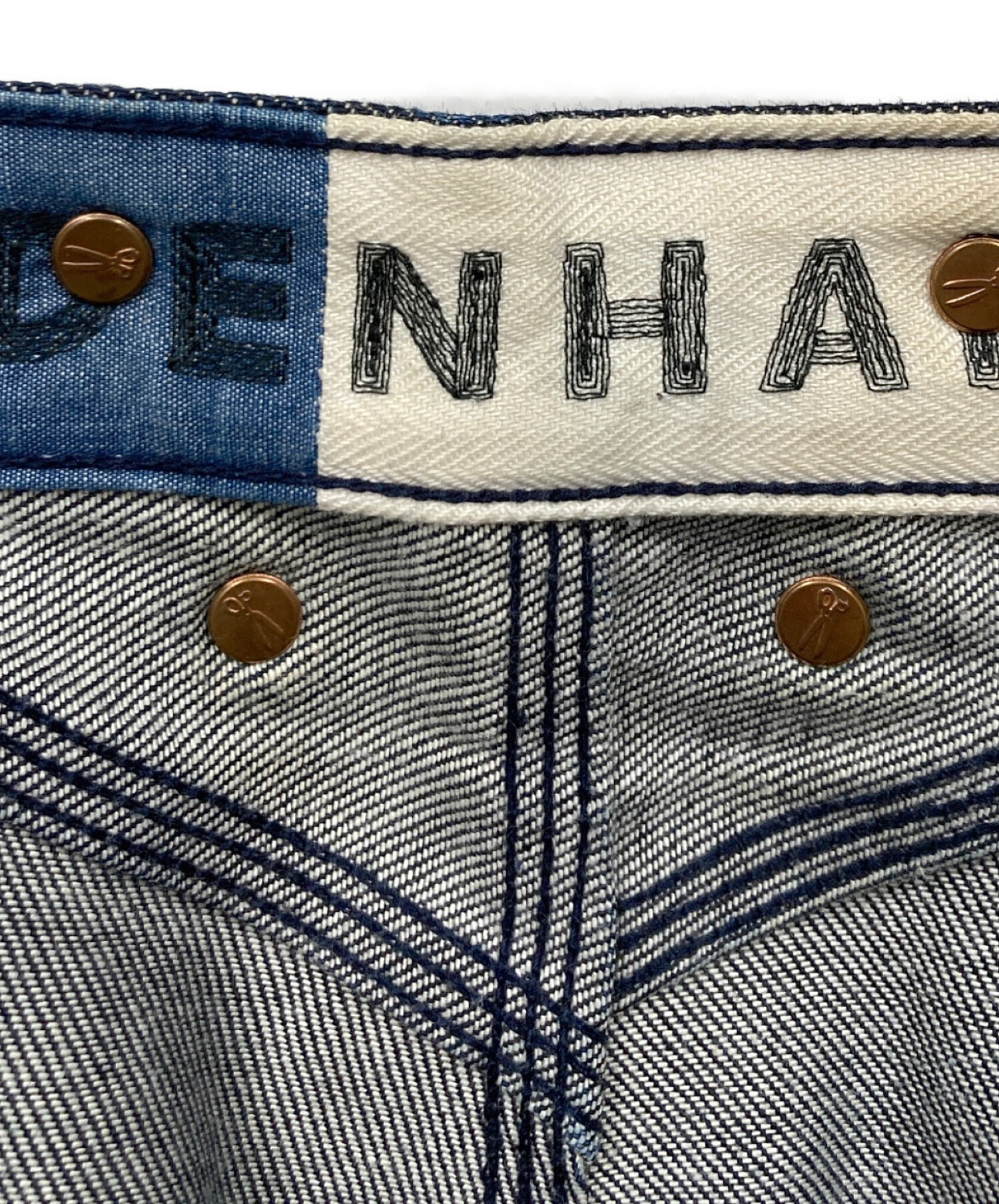 中古・古着通販】Denham (デンハム) クロスバック デニムパンツ