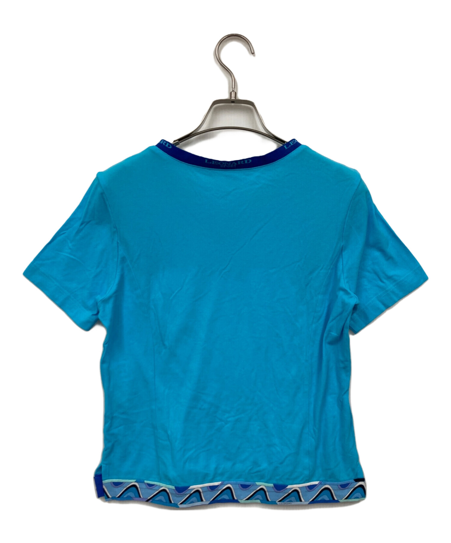 【美品】　LEONARD Tシャツ L Lサイズ 中古・古着通販】LEONARD SPORT (レオナール スポーツ) Tシャツ スカイ