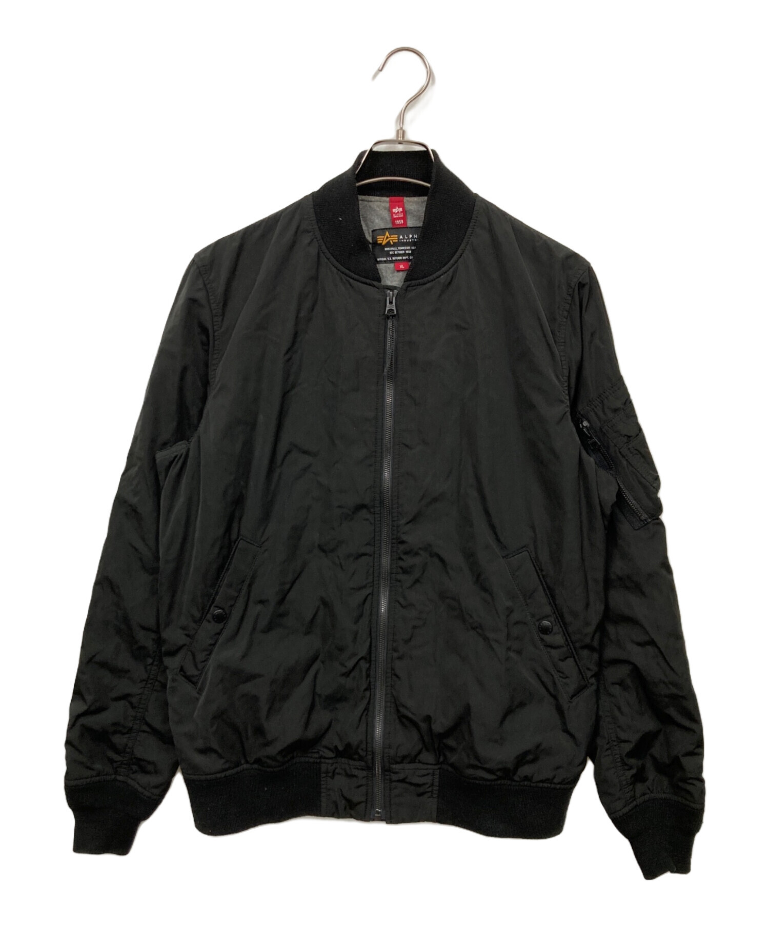 中古・古着通販】ALPHA (アルファ) ブルゾン ブラック サイズ:XL 