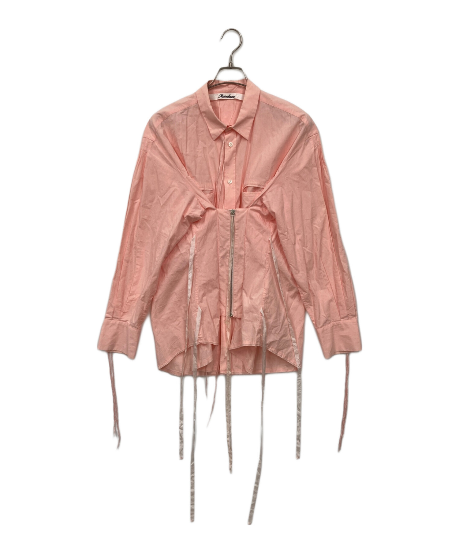 中古・古着通販】Midorikawa (ミドリカワ) WAIST ZIP SHIRTS ピンク