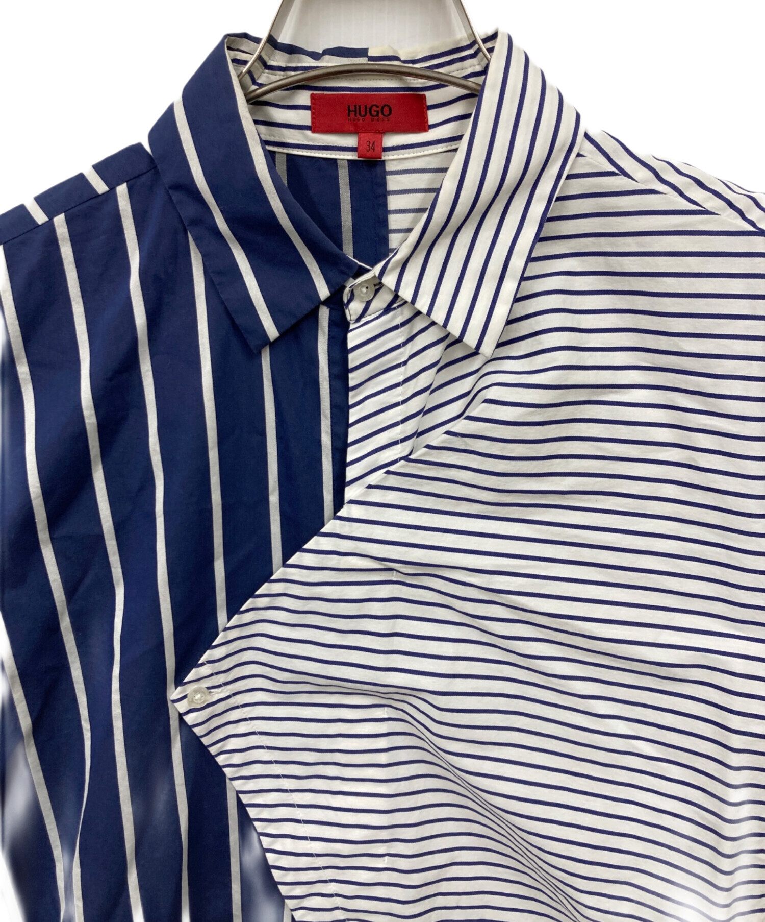ヒューゴボス【新品タグ付き・未使用】 中古・古着通販】HUGO BOSS (ヒューゴ ボス) デザインシャツ ブルー