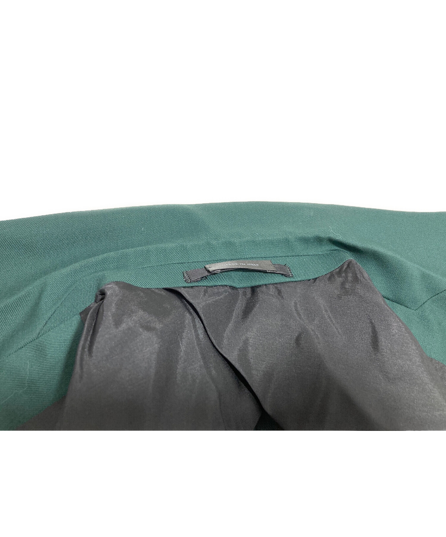JIL SANDER【S】イタリア製 カシミヤ テーラード ジャケット グリーン 中古・古着通販】JIL SANDER (ジルサンダー) テーラードジャケット