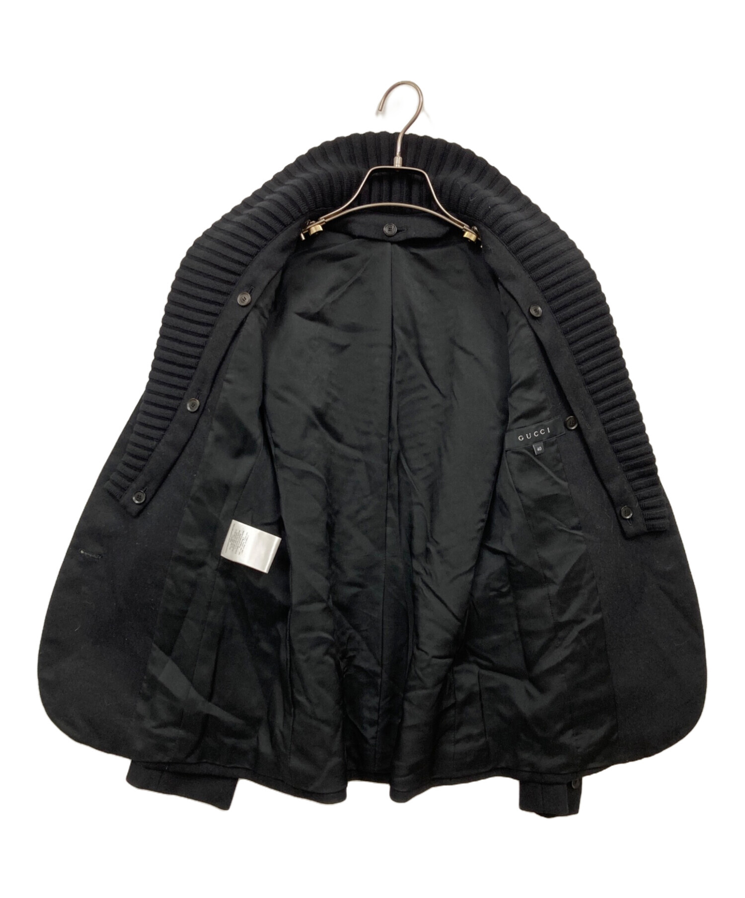 中古・古着通販】GUCCI (グッチ) ジャケット ブラック サイズ:40 