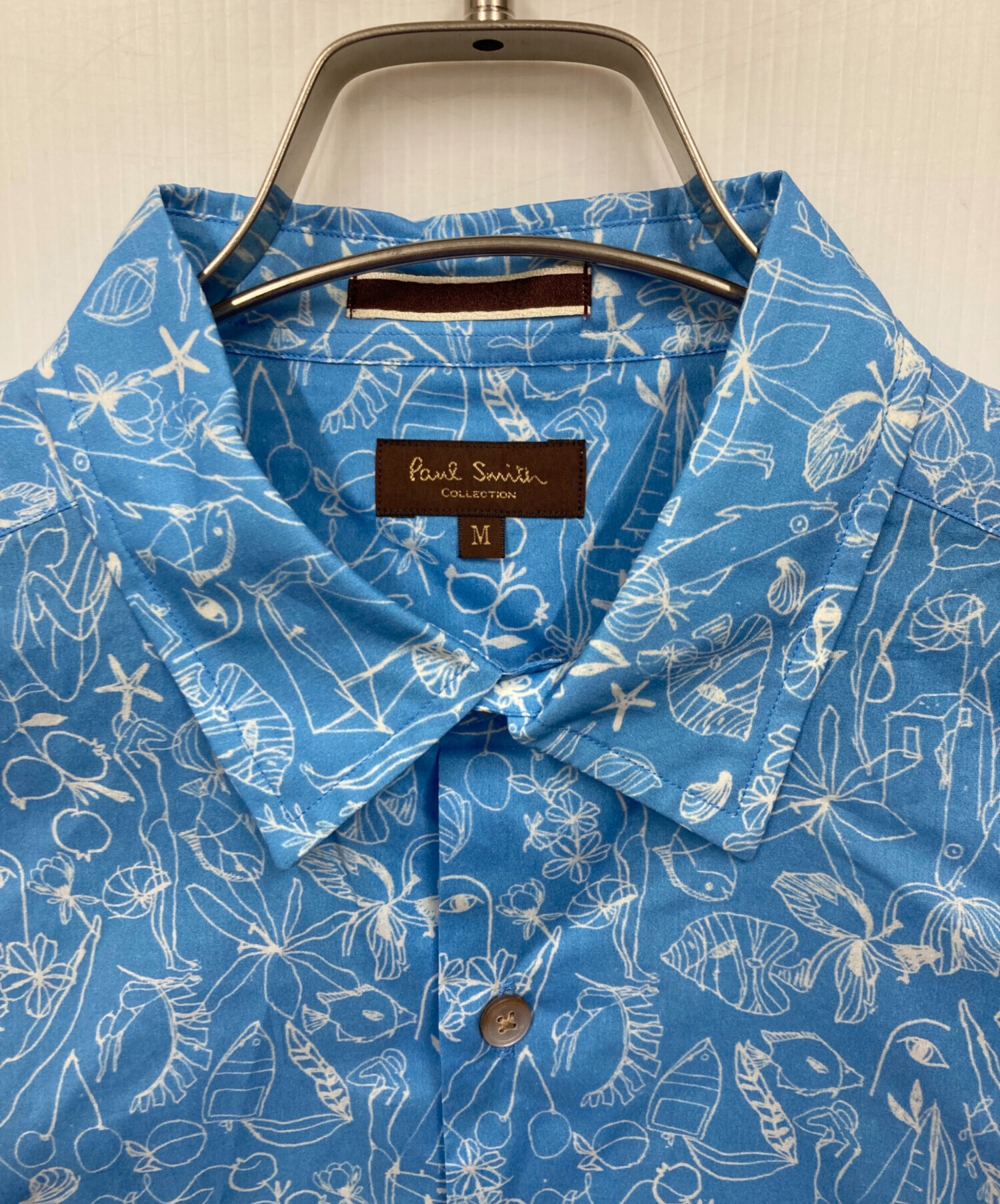 ポールスミス『Paul Smith collection』総柄シャツ 中古・古着通販】PAUL SMITH (ポールスミス) 総柄シャツ スカイブルー