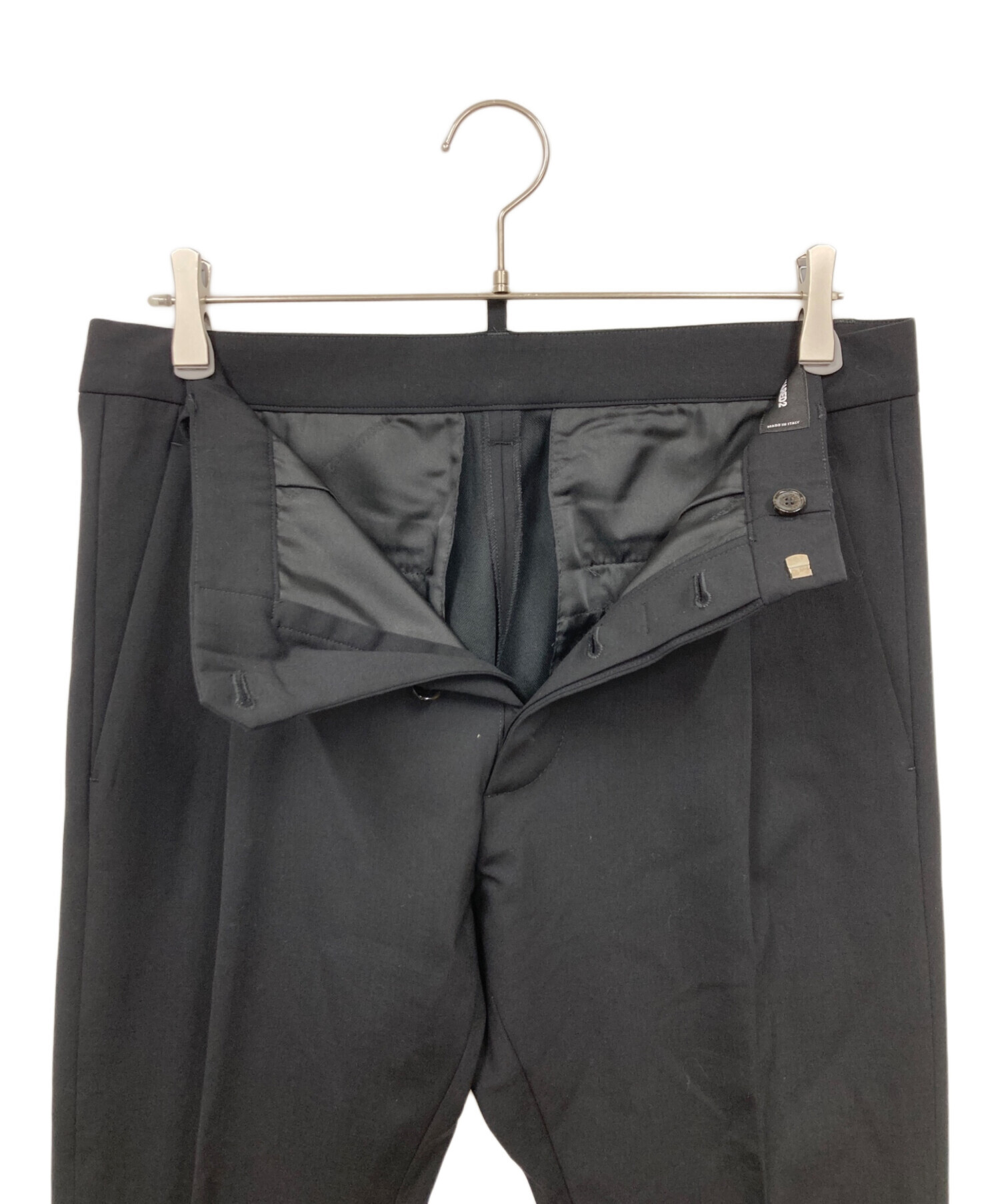 DSQUARED² スタッズスラックス 46 未使用　ディースクエアード 中古・古着通販】DSQUARED2 (ディースクエアード) スラックス ブラック