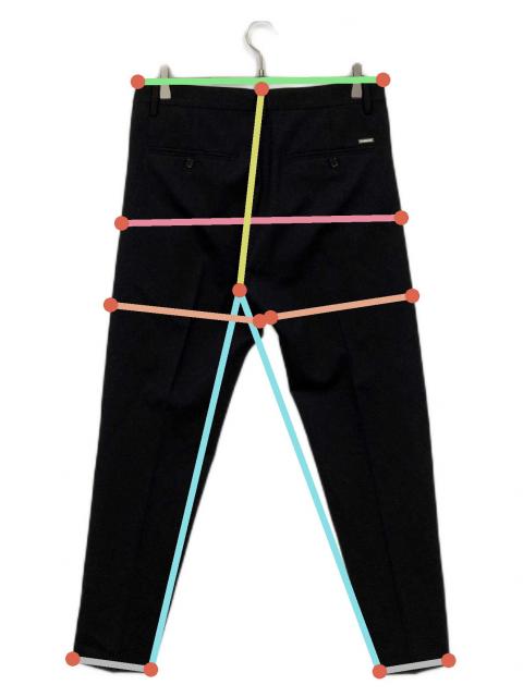 中古・古着通販】DSQUARED2 (ディースクエアード) スラックス ブラック