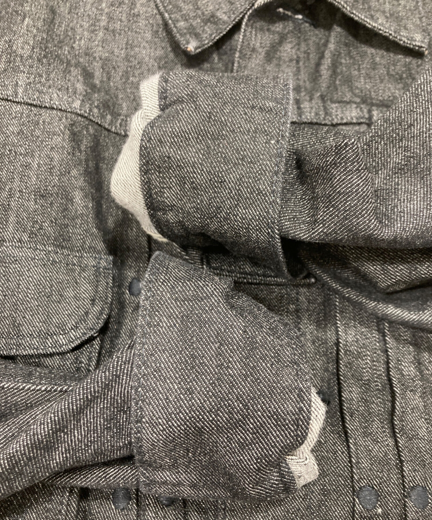 vintage90's古着 Wrangler グレー デニムジャケット 中古・古着通販】Wrangler (ラングラー) デニムジャケット グレー