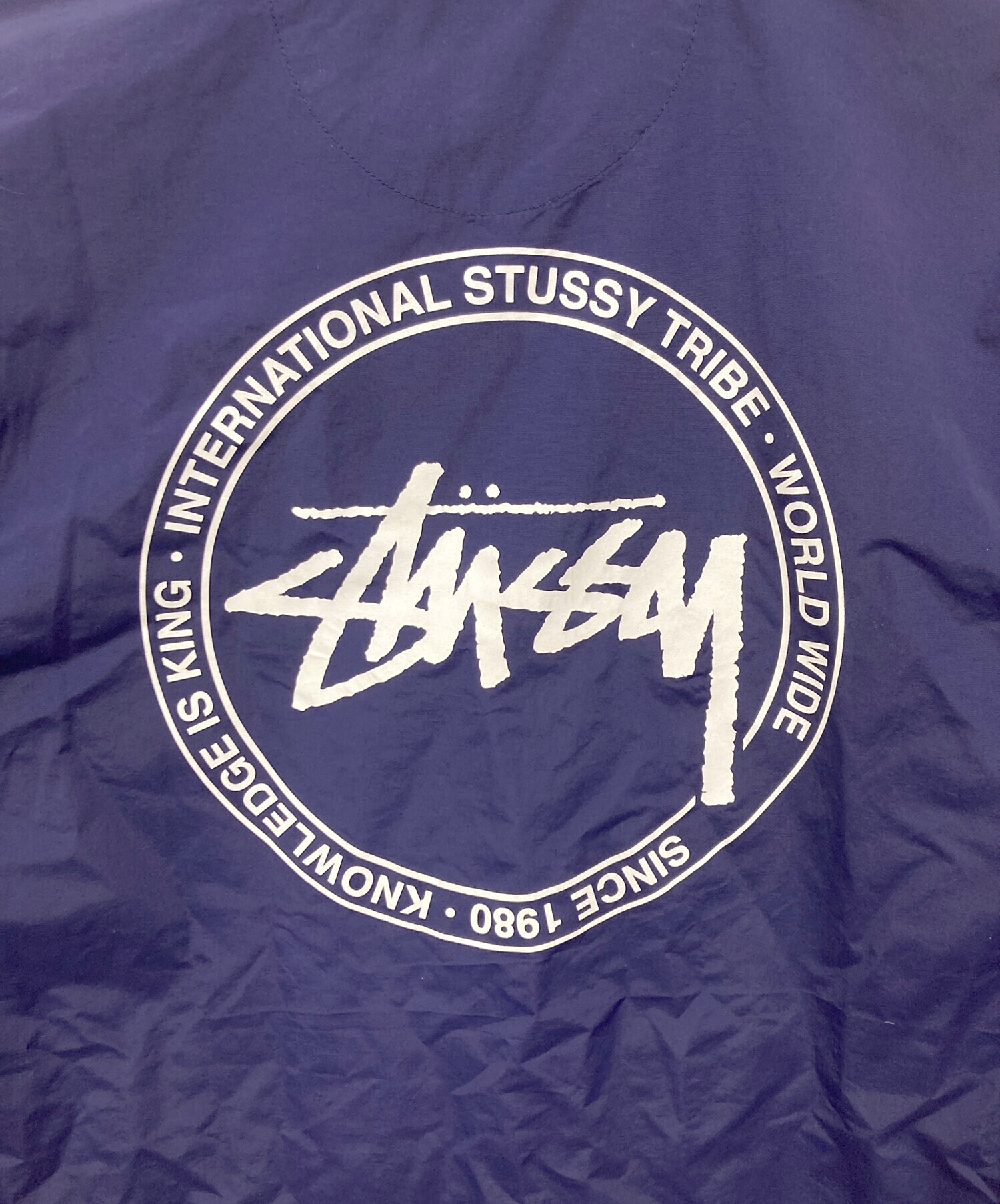 中古・古着通販】stussy (ステューシー) ナイロンジャケット ネイビー 