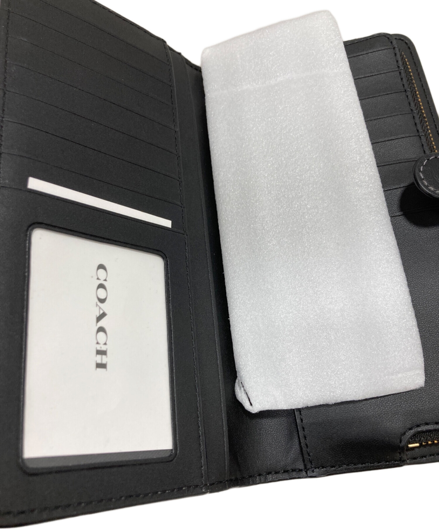 中古・古着通販】COACH (コーチ) 長財布 ブラック｜ブランド・古着通販