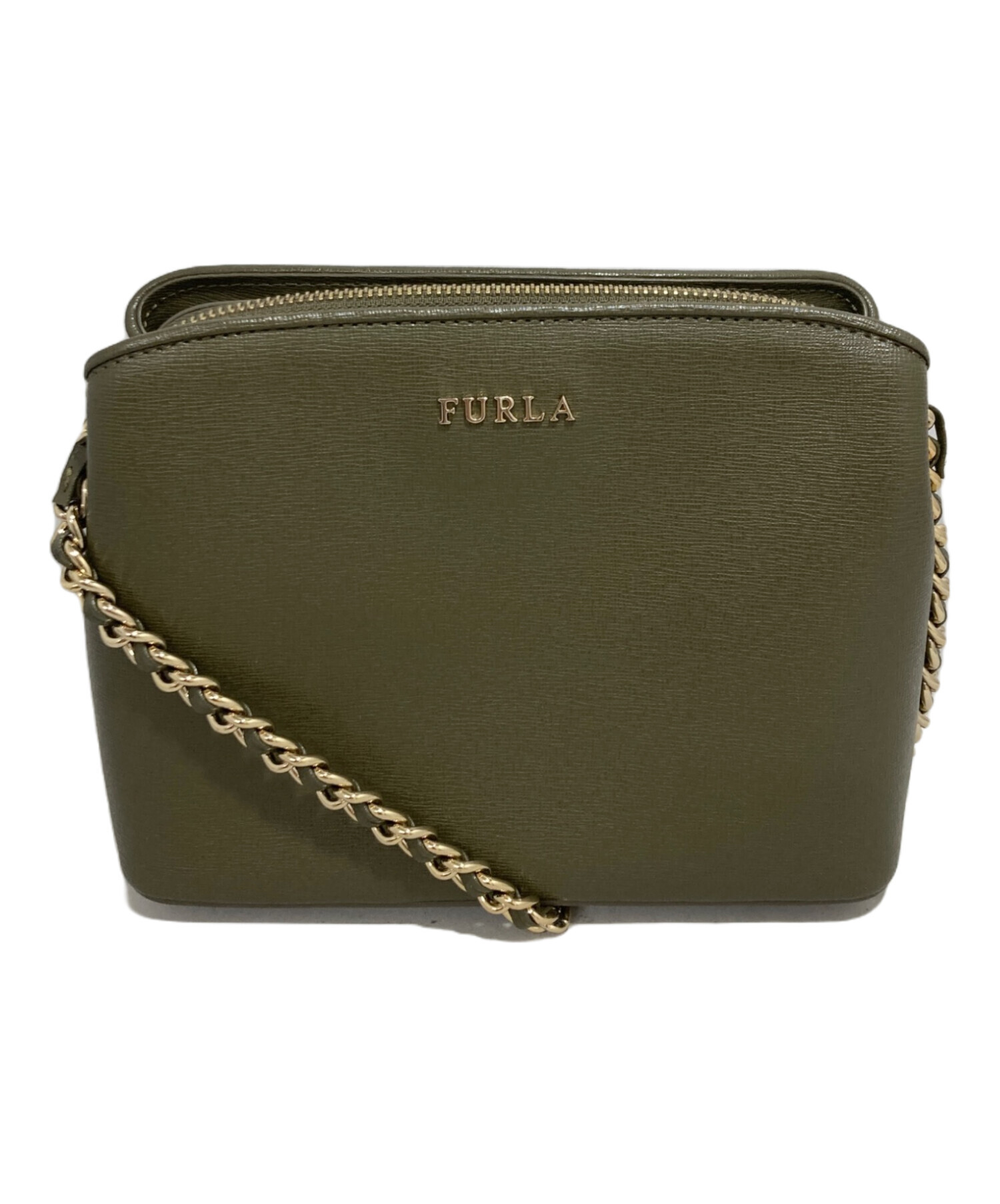 中古・古着通販】FURLA (フルラ) ショルダーバッグ カーキ｜ブランド 