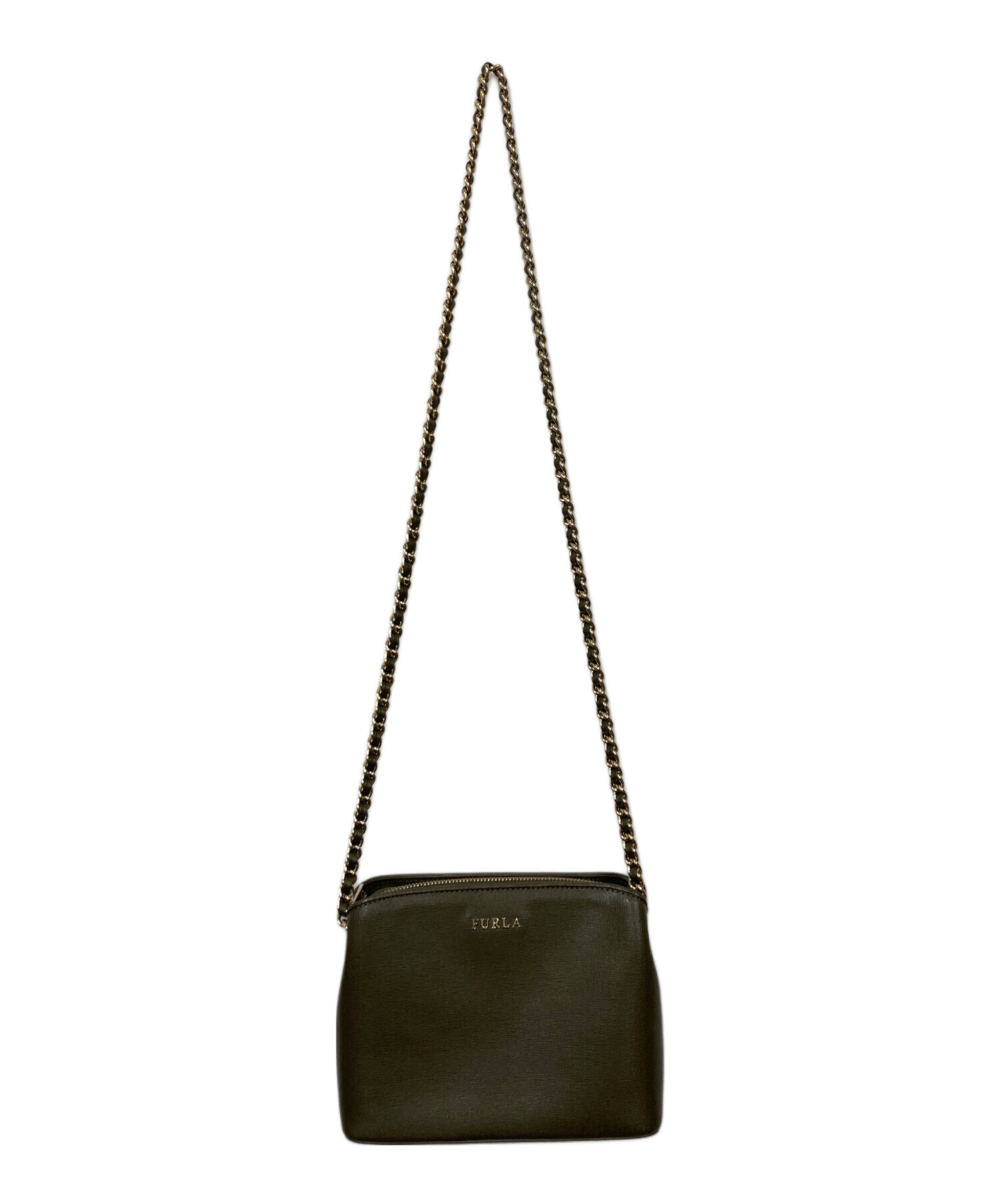 中古・古着通販】FURLA (フルラ) ショルダーバッグ カーキ｜ブランド