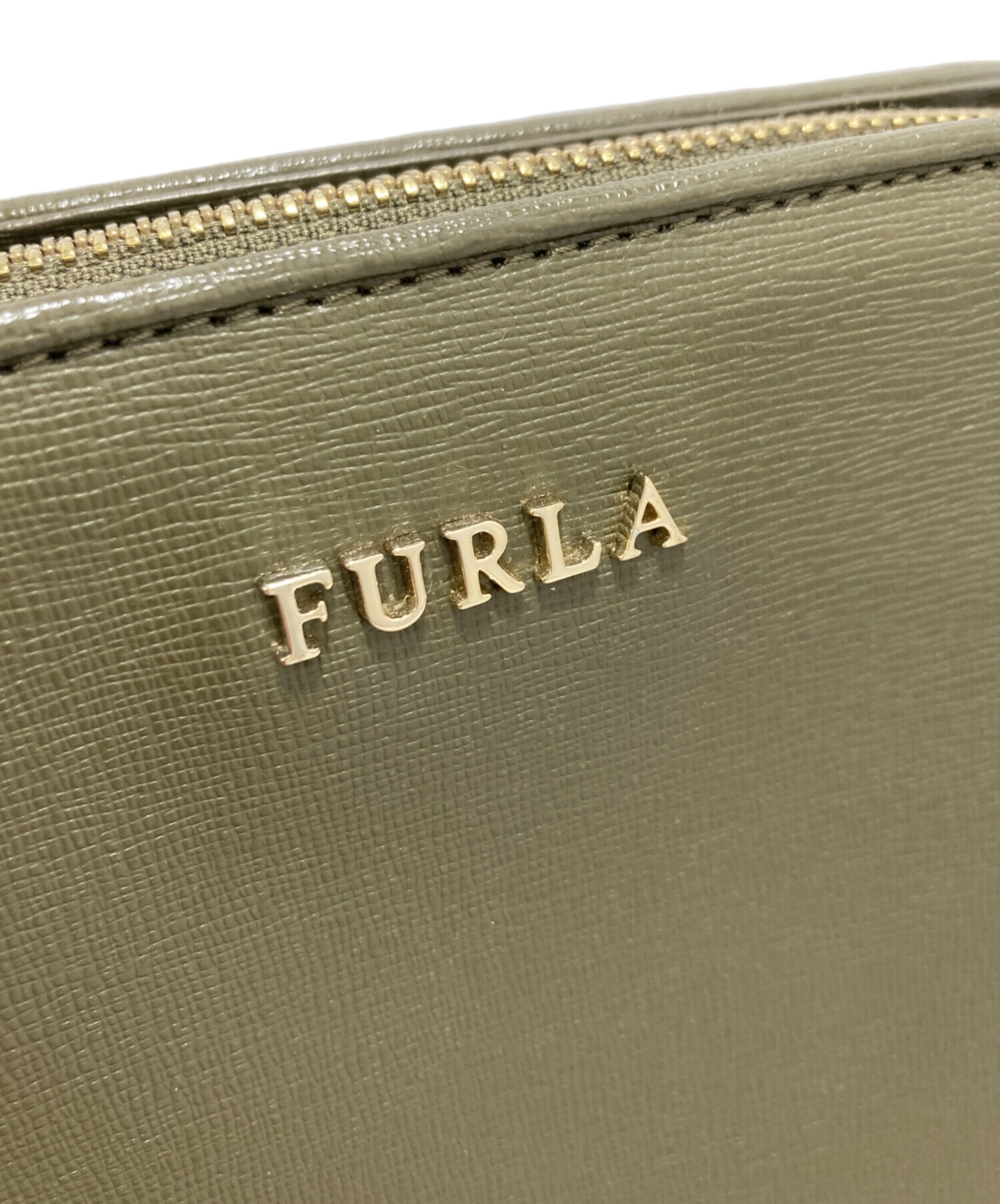 中古・古着通販】FURLA (フルラ) ショルダーバッグ カーキ｜ブランド