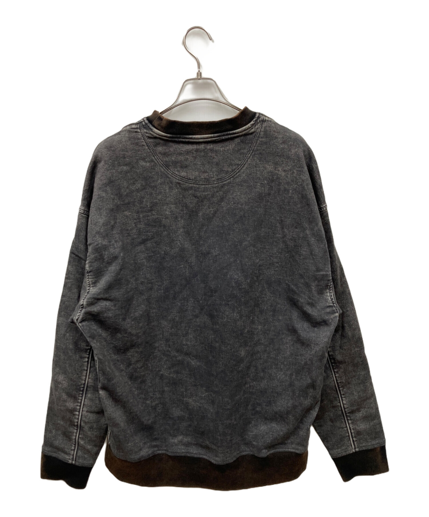 パ*ル様 DIESEL D-KRIB-NE-FS スウェット トレーナー L 中古・古着通販】DIESEL (ディーゼル) D-KRIB-NE グレー サイズ:L