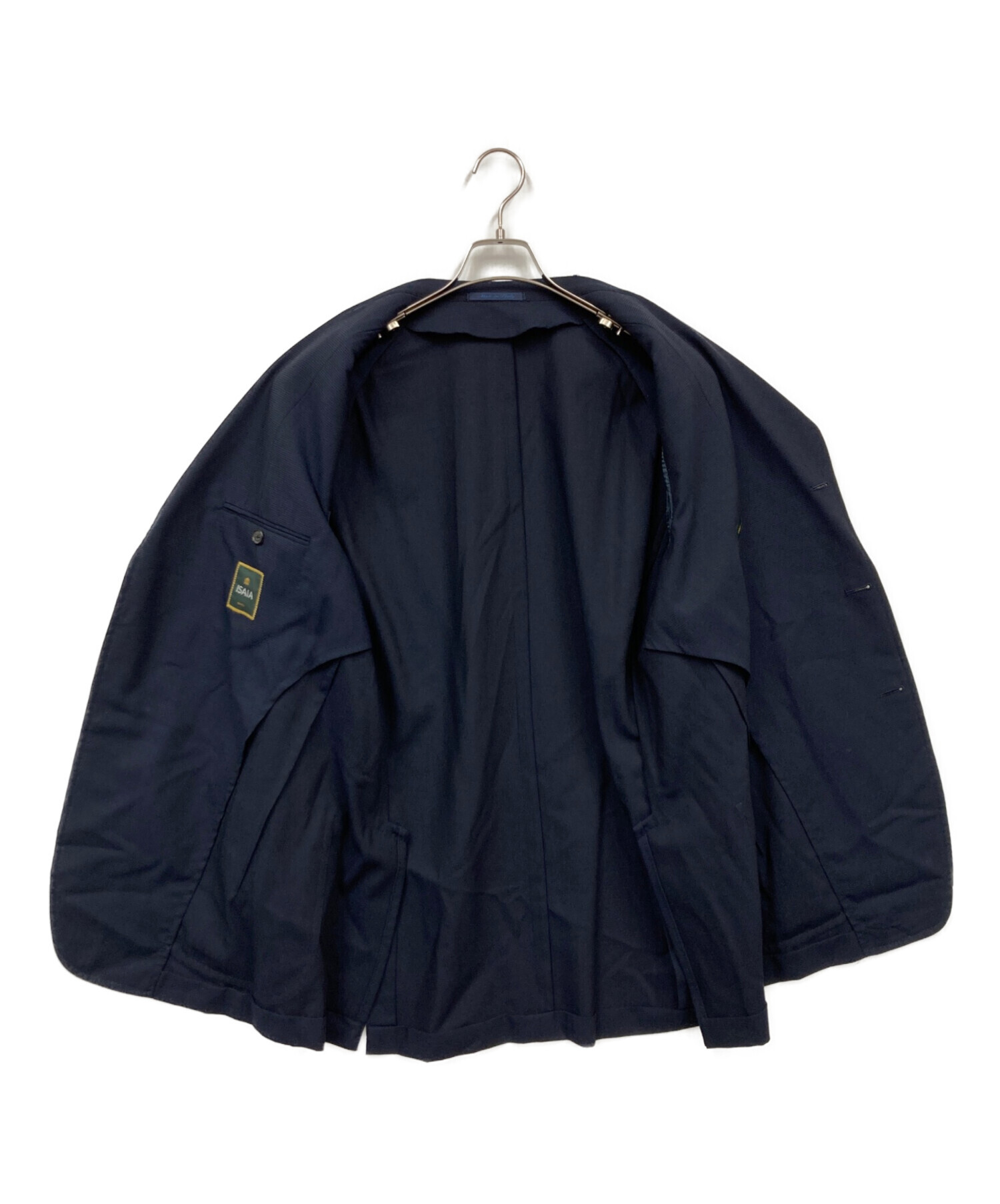 イザイヤ　ISAIA テーラードジャケット 中古・古着通販】ISAIA (イザイア) テーラードジャケット ネイビー