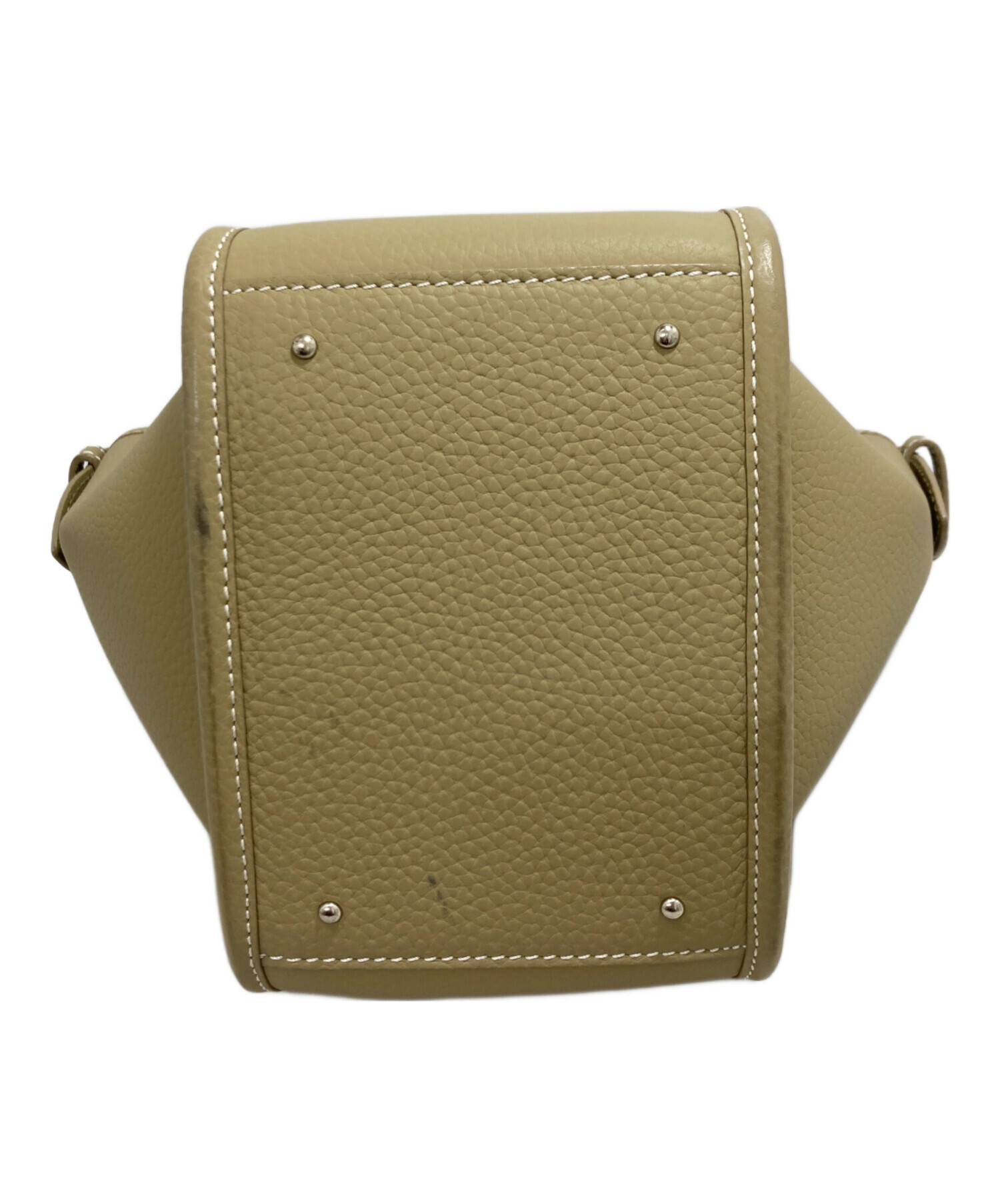 VASIC ヴァジック ショルダーバッグ  ベージュ 【古着】【中古】【送料無料】 中古・古着通販】VASIC (ヴァジック) 巾着ショルダーバッグ ベージュ