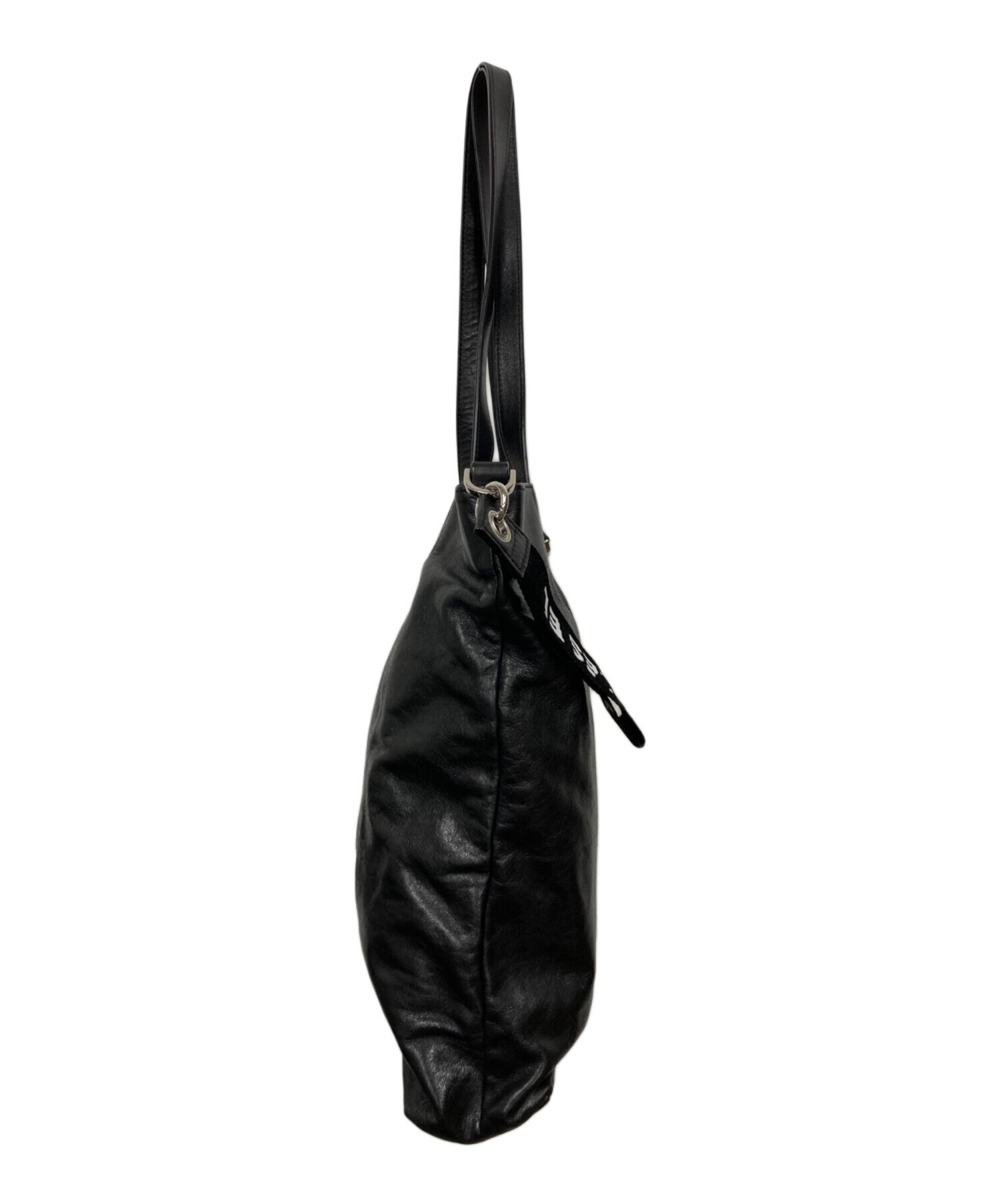 中古・古着通販】DIESEL (ディーゼル) レザートートバッグ ブラック
