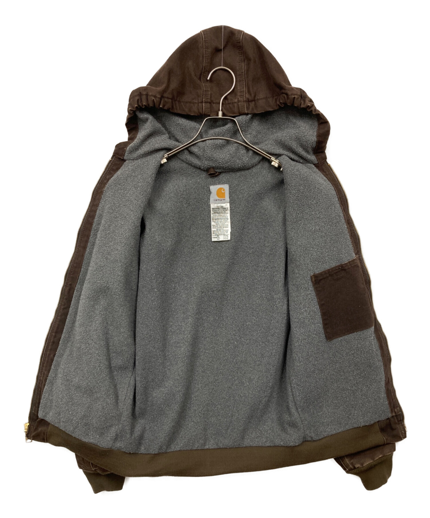 【値下げ】Carhartt アクティブジャケット ブラウン XL 中古・古着通販】CarHartt (カーハート) アクティブジャケット