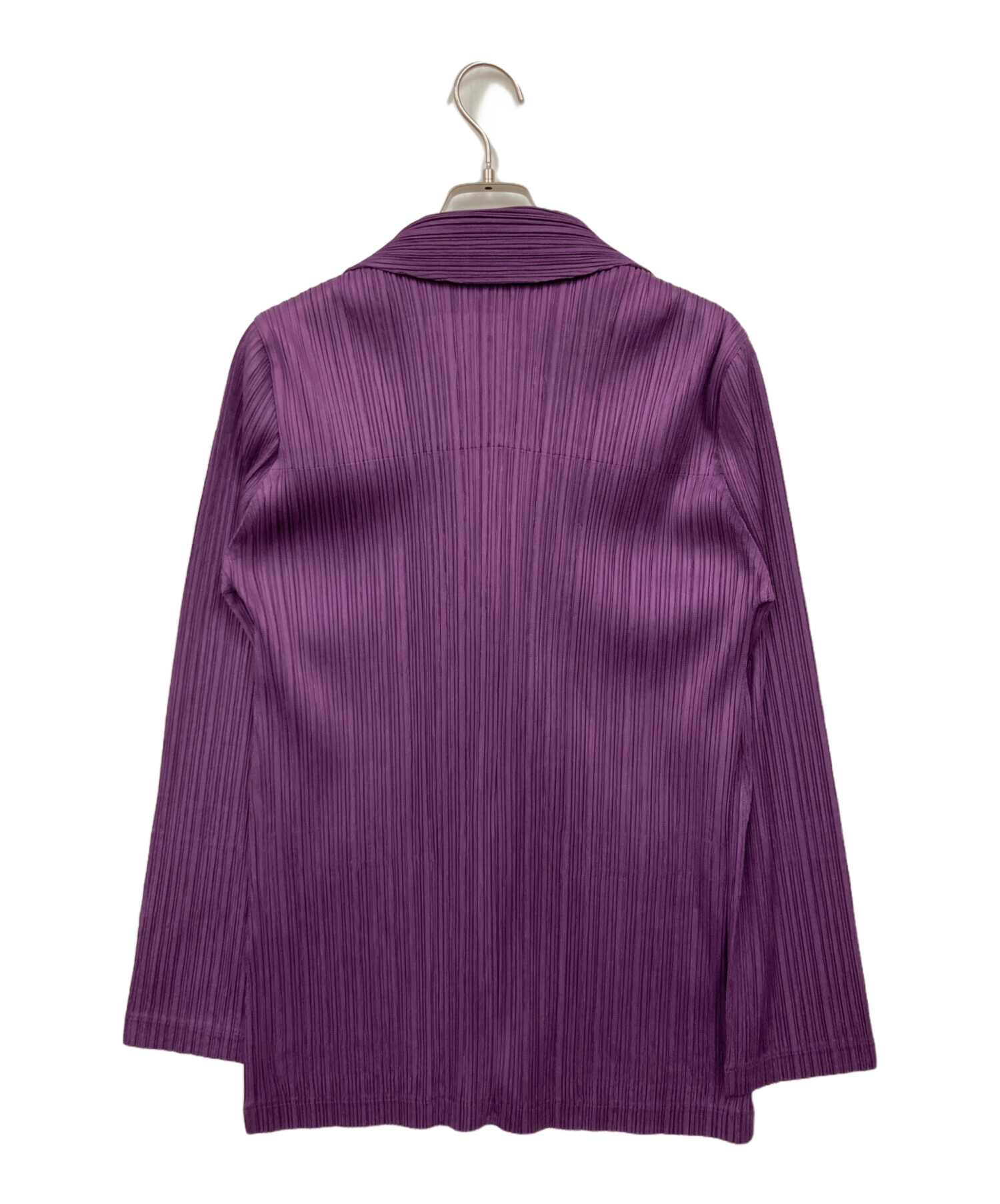古着 PLEATS PLEASE プリーツプリーズ 日本製 長袖 プリーツ カットソー 3 パープル レディース 中古・古着通販】PLEATS PLEASE (プリーツプリーズ) シャツ パープル