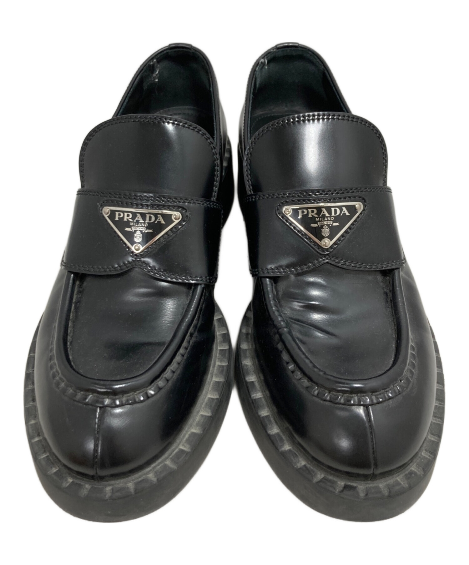 中古・古着通販】PRADA (プラダ) チョコレート ブラッシュドレザー
