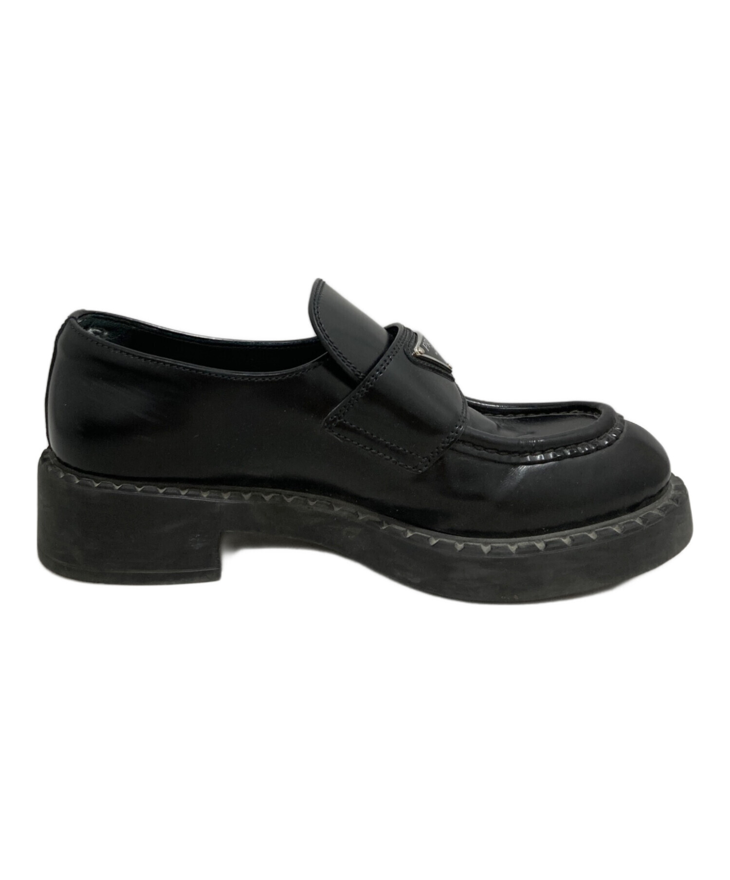 中古・古着通販】PRADA (プラダ) チョコレート ブラッシュドレザー 