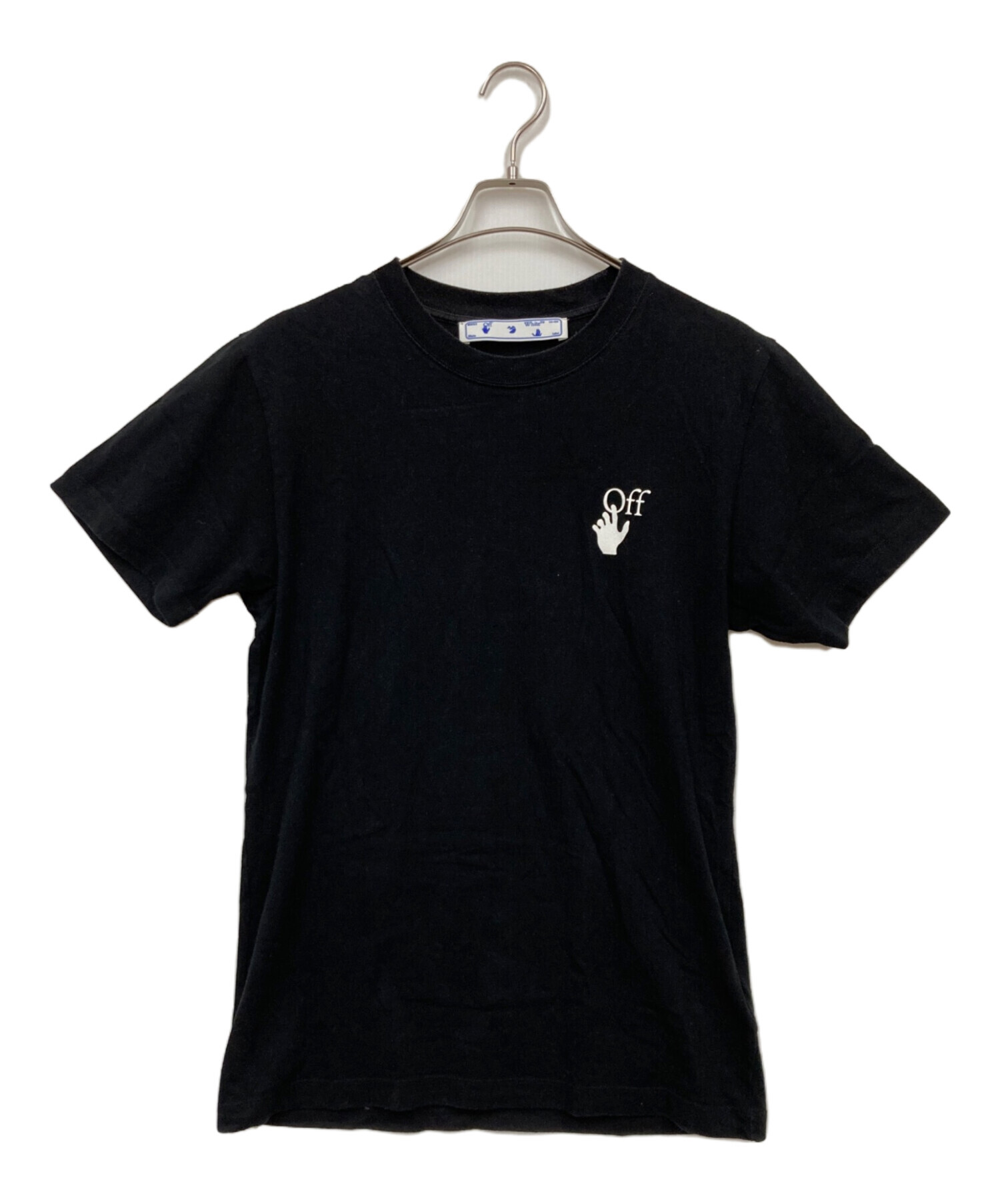 中古・古着通販】OFFWHITE (オフホワイト) Tシャツ ブラック サイズ:M 
