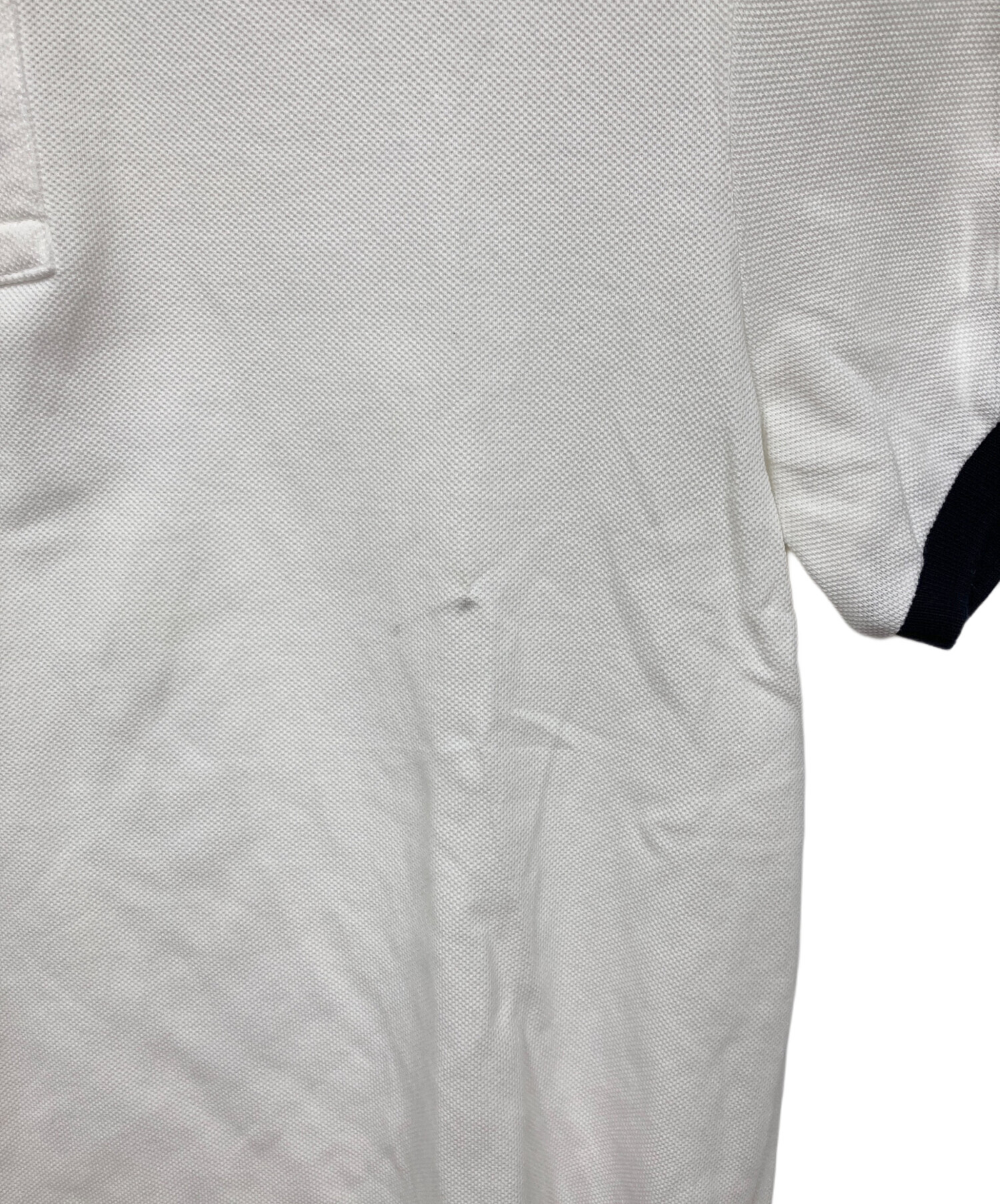 中古・古着通販】MONCLER (モンクレール) ポロシャツ ホワイト サイズ
