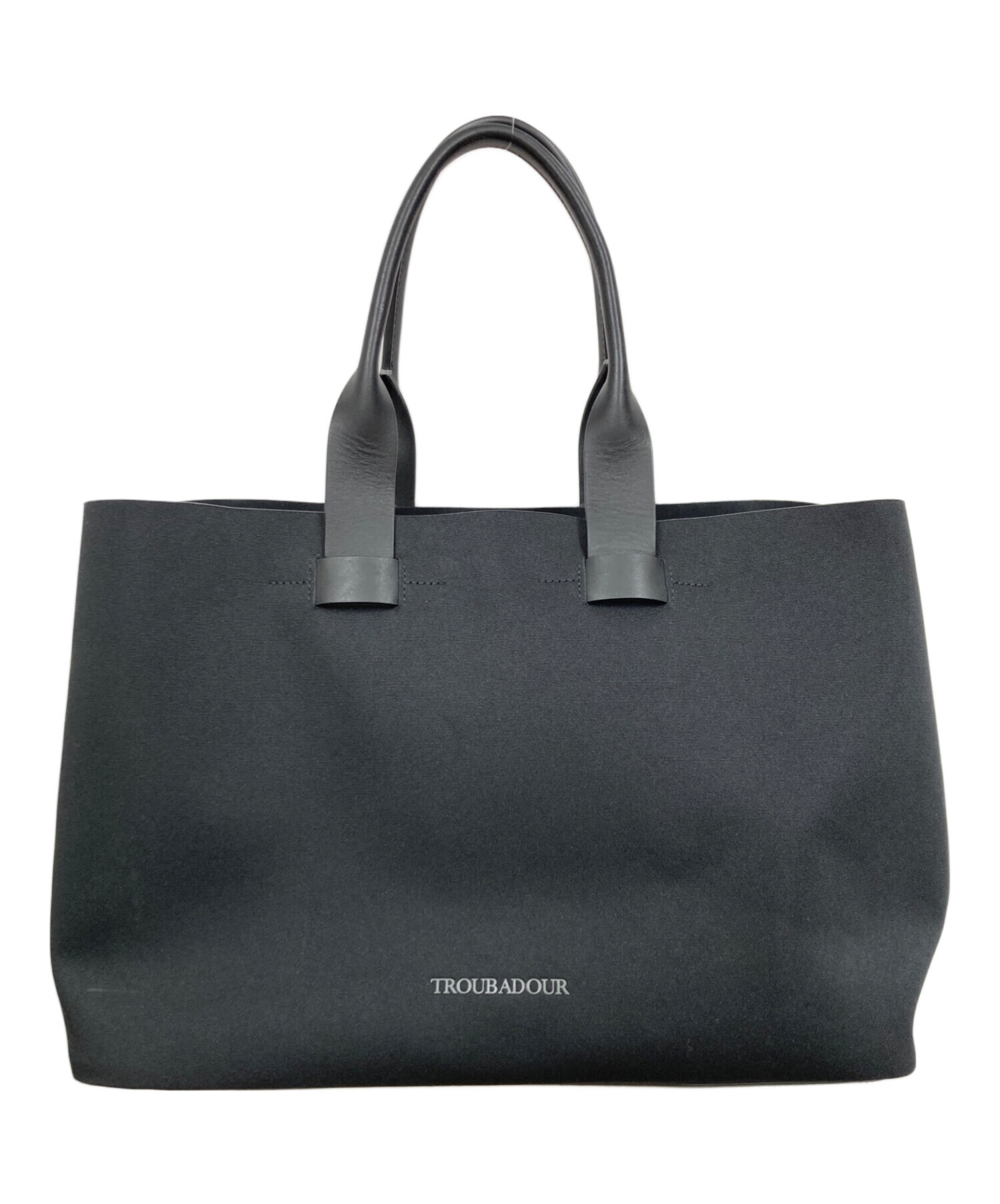 【未使用級】 TROUBADOUR（トルバドール） トートバッグ 定価4万 中古・古着通販】TROUBADOUR (トルバドール) トートバッグ ブラック