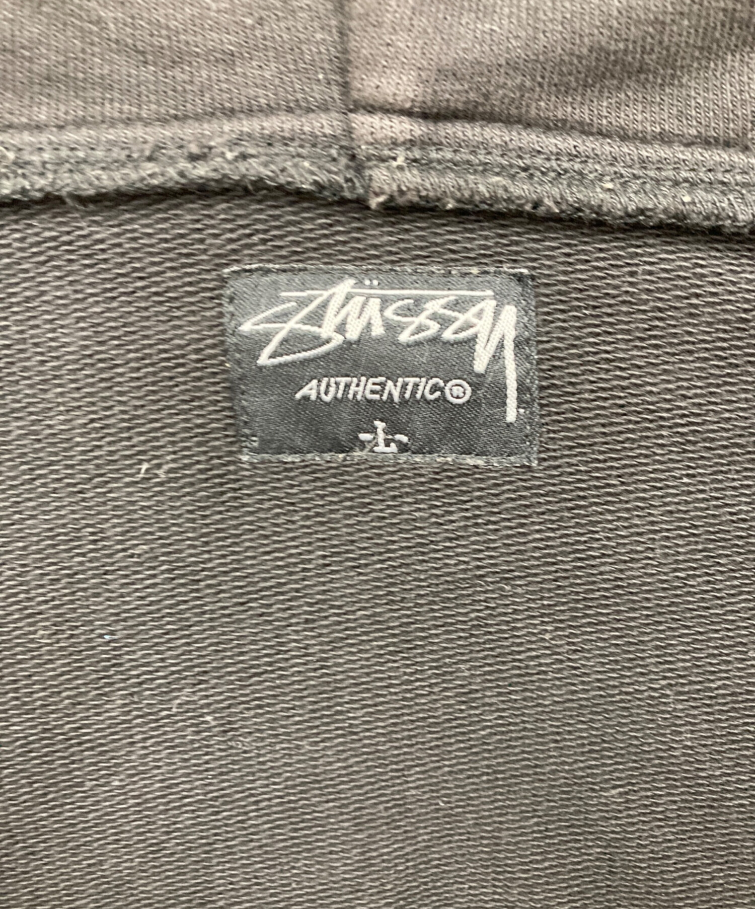 中古・古着通販】stussy (ステューシー) パーカー ブラック サイズ:L