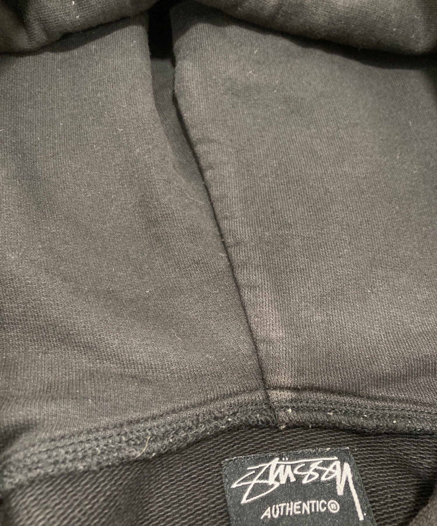 中古・古着通販】stussy (ステューシー) パーカー ブラック サイズ:L