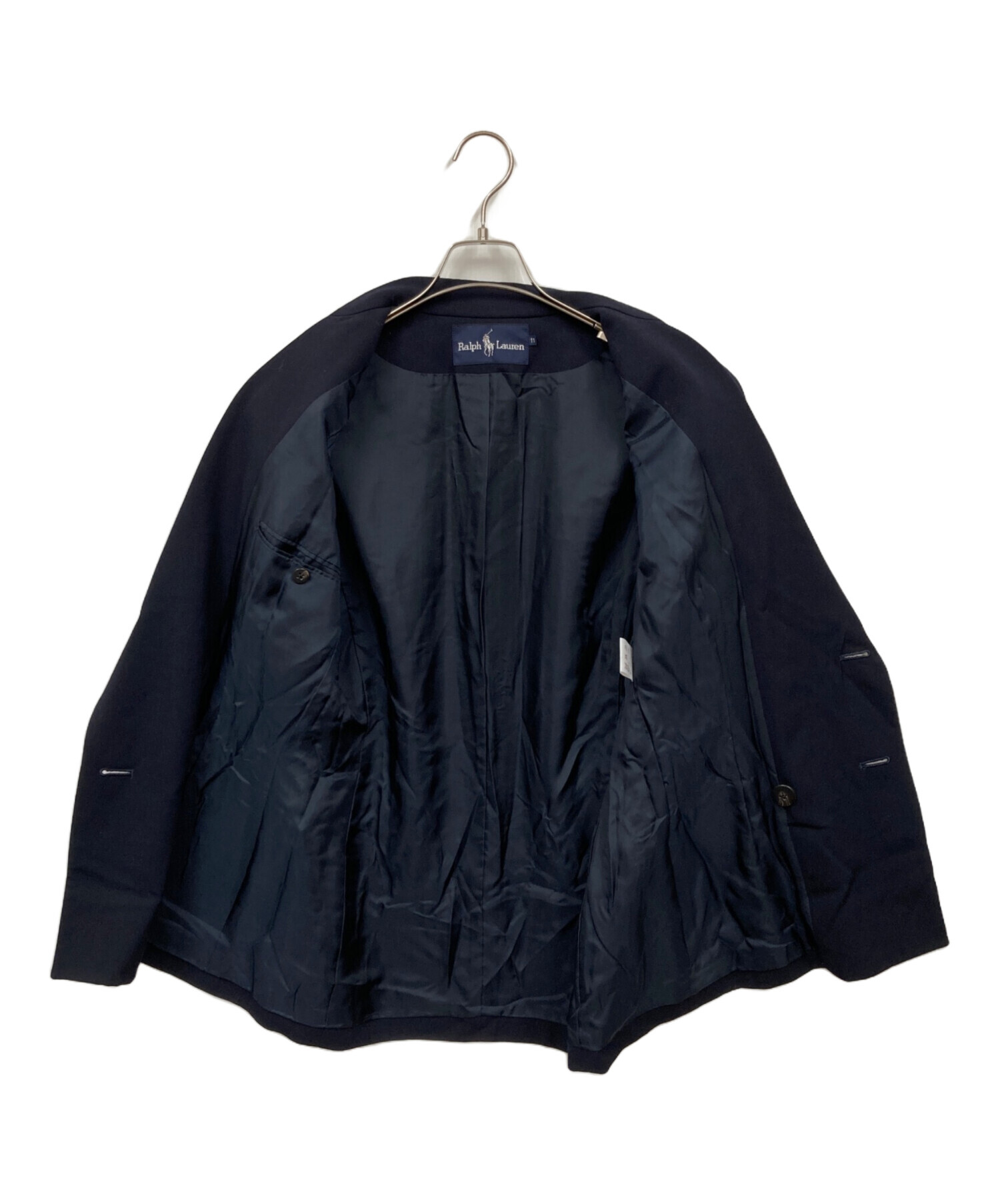 中古・古着通販】RALPH LAUREN (ラルフローレン) 紺ブレザー ネイビー