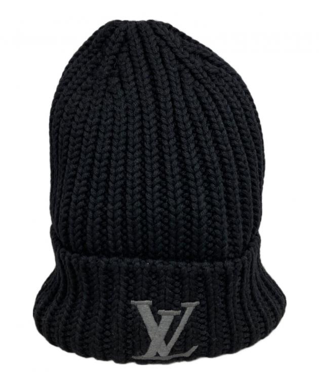 Louis Vuitton ブラック ニット帽 中古・古着通販】LOUIS VUITTON (ルイ ヴィトン) ニット帽 ブラック