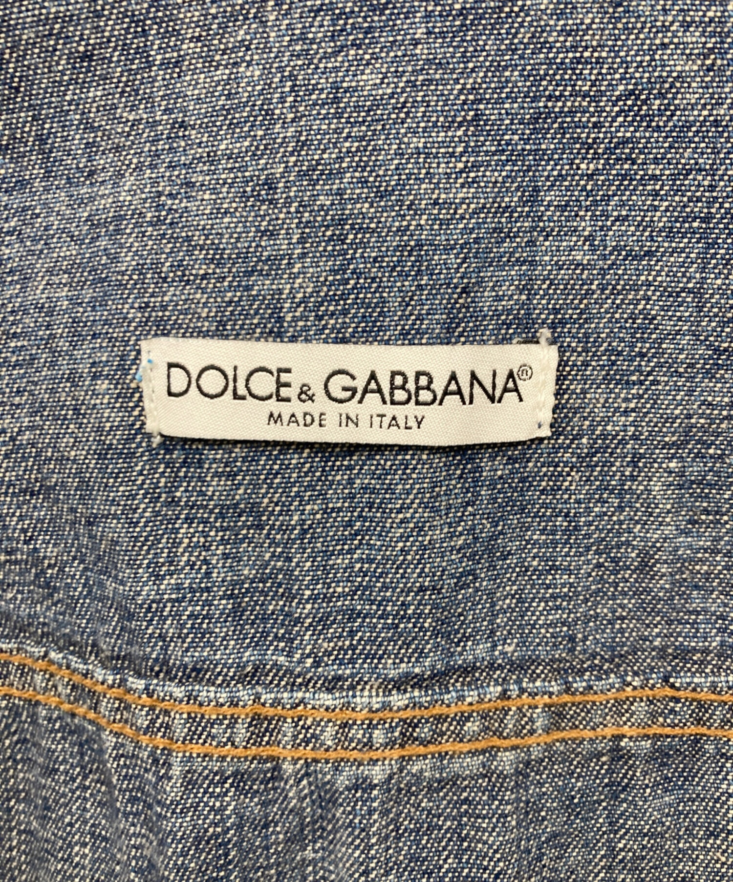 古着 デニムジャケット DOLCE&GABBANA 44 希少 DOLCE&GABBANA カル