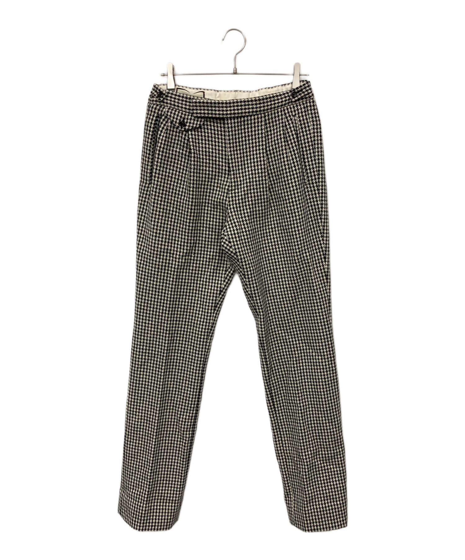 GUCCI グッチ　ウール　スラックス　ストレート 中古・古着通販】GUCCI (グッチ) 2タック 千鳥格子 ウールスラックス