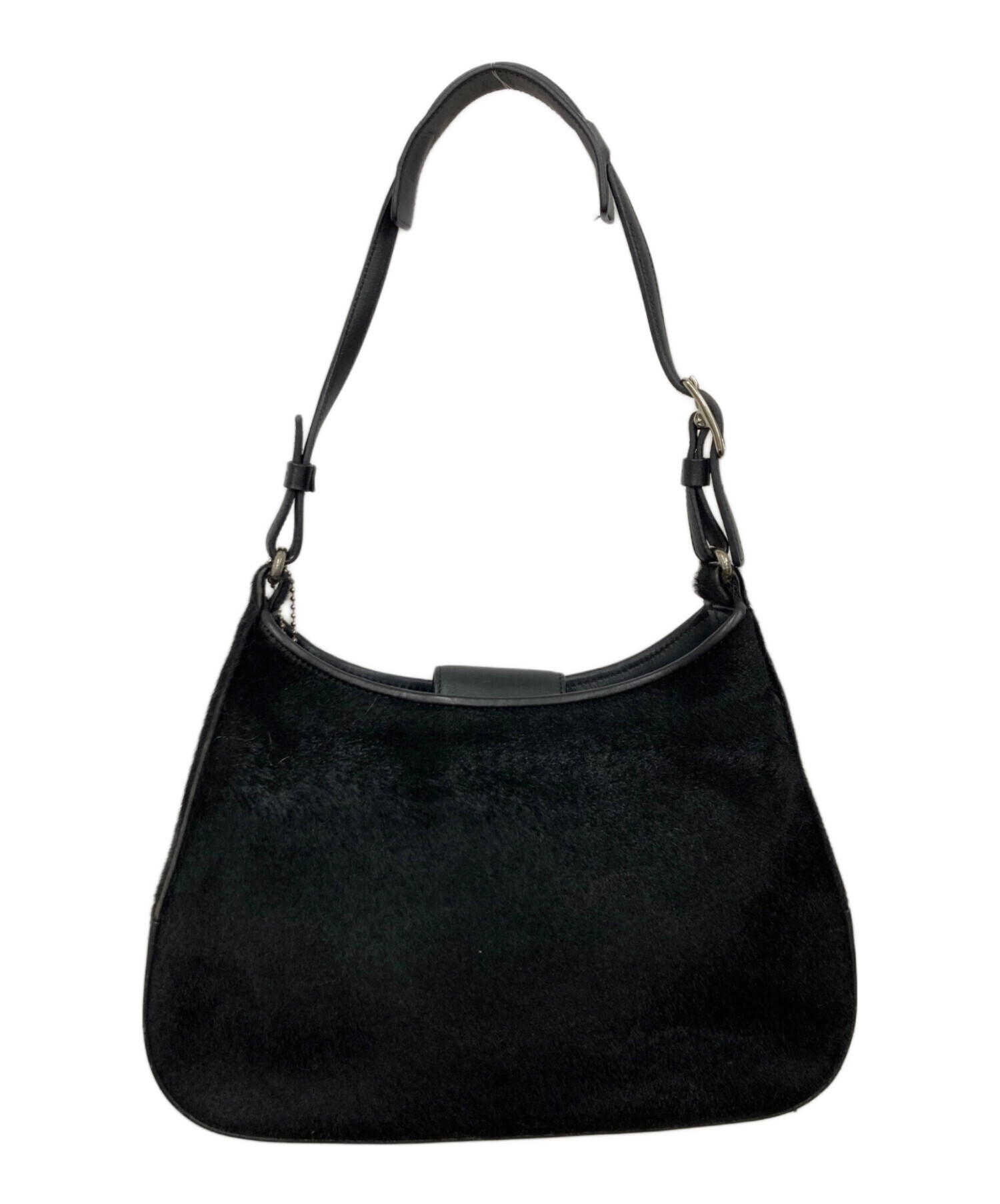 中古・古着通販】COACH (コーチ) ハラコバッグ ブラック｜ブランド 