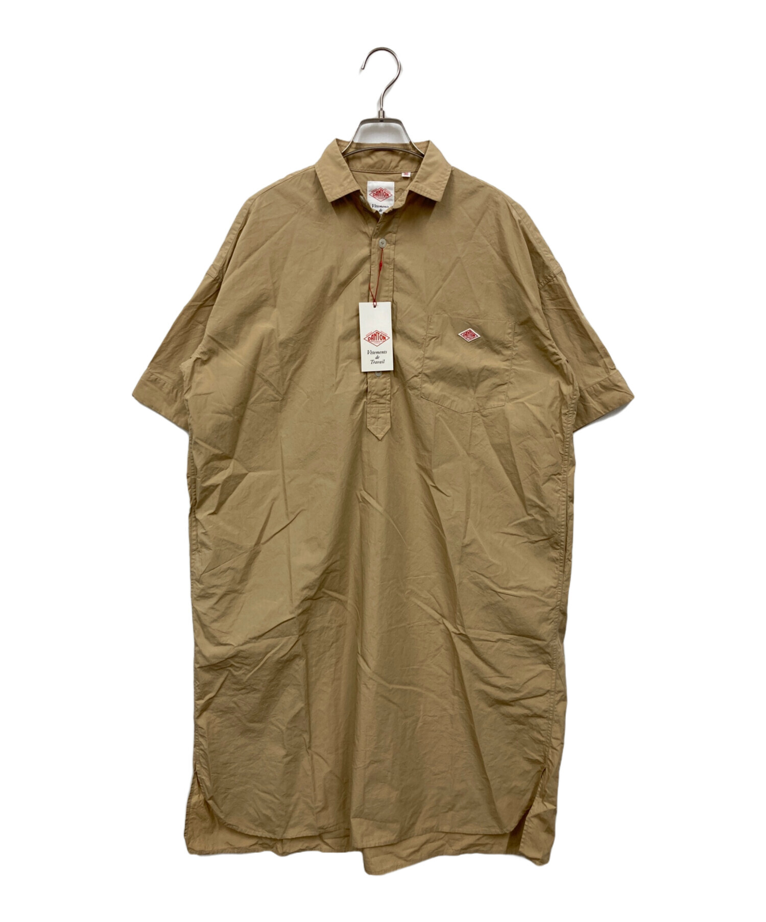 希少超美品！【DANTON/ダントン】シャツワンピース　36 中古・古着通販】DANTON (ダントン) シャツワンピース ベージュ サイズ