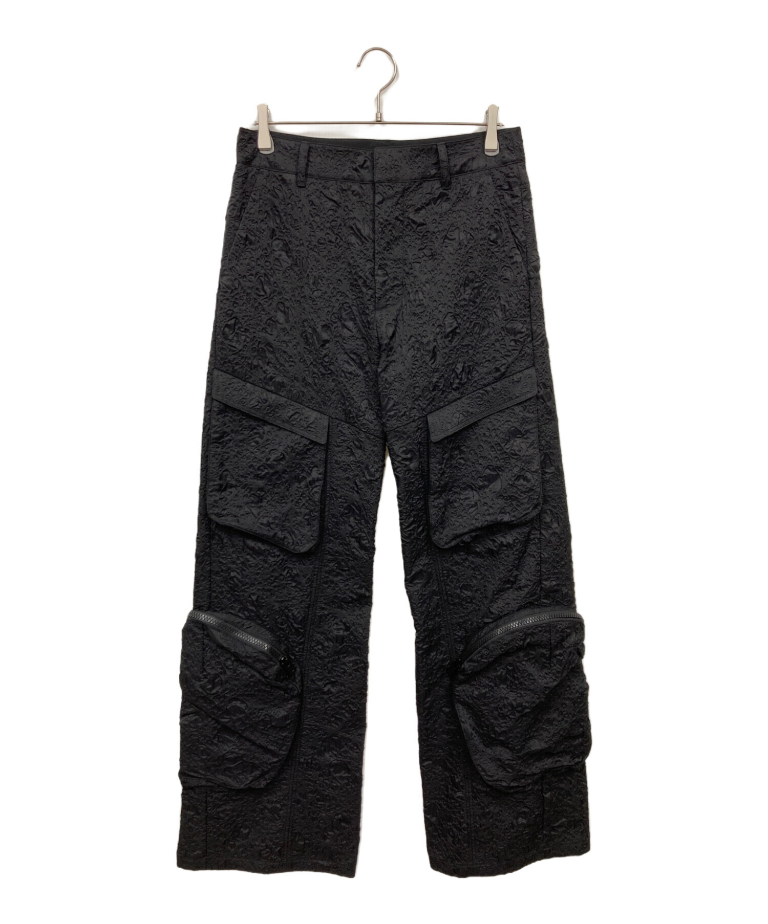 HELIOT EMIL ブラックスタッズパンツ 46 中古・古着通販】HELIOT EMIL (ヘリオットエミル) VENTIFACT PANTS