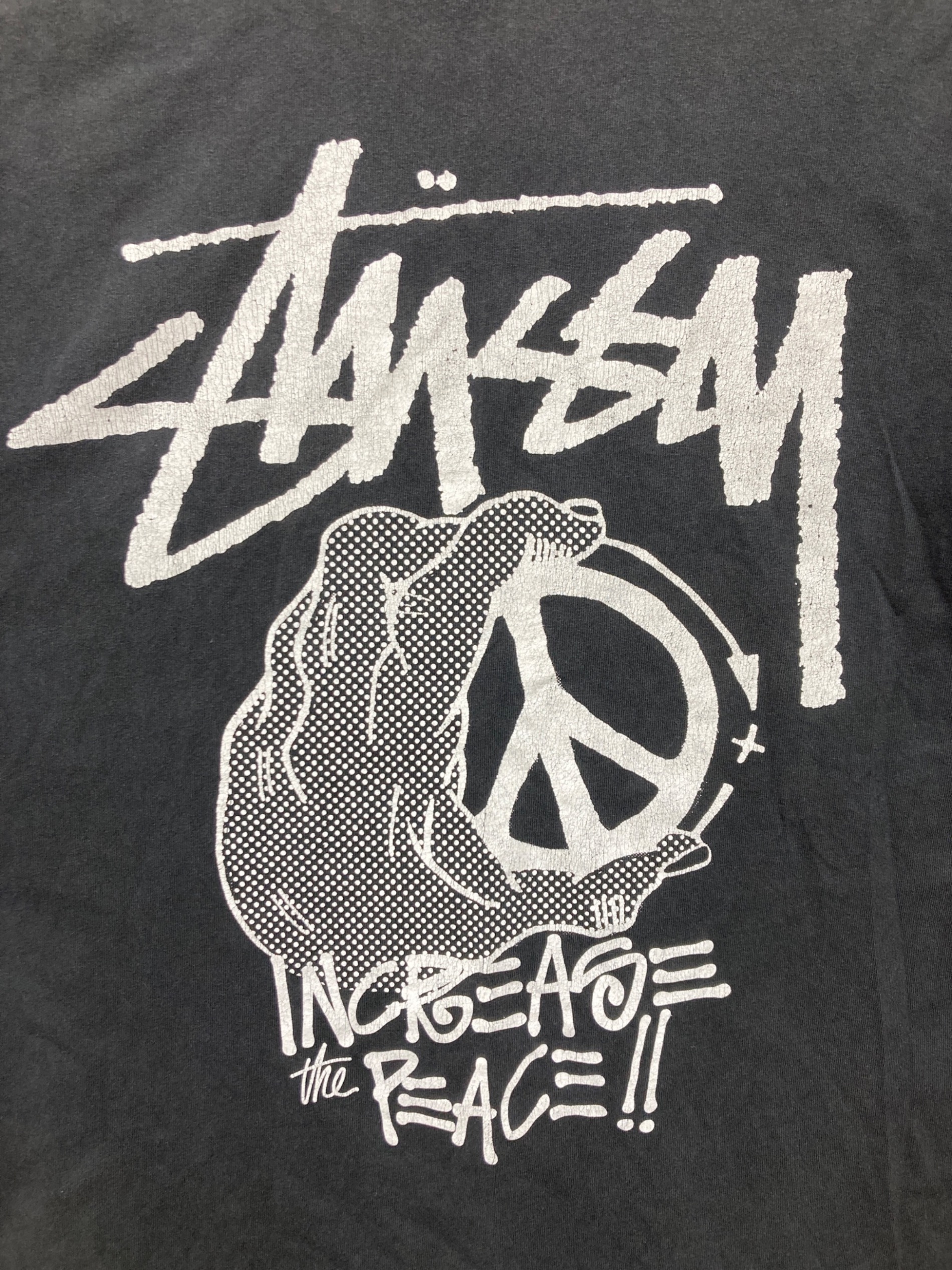 中古・古着通販】stussy (ステューシー) プリントTシャツ ブラック 