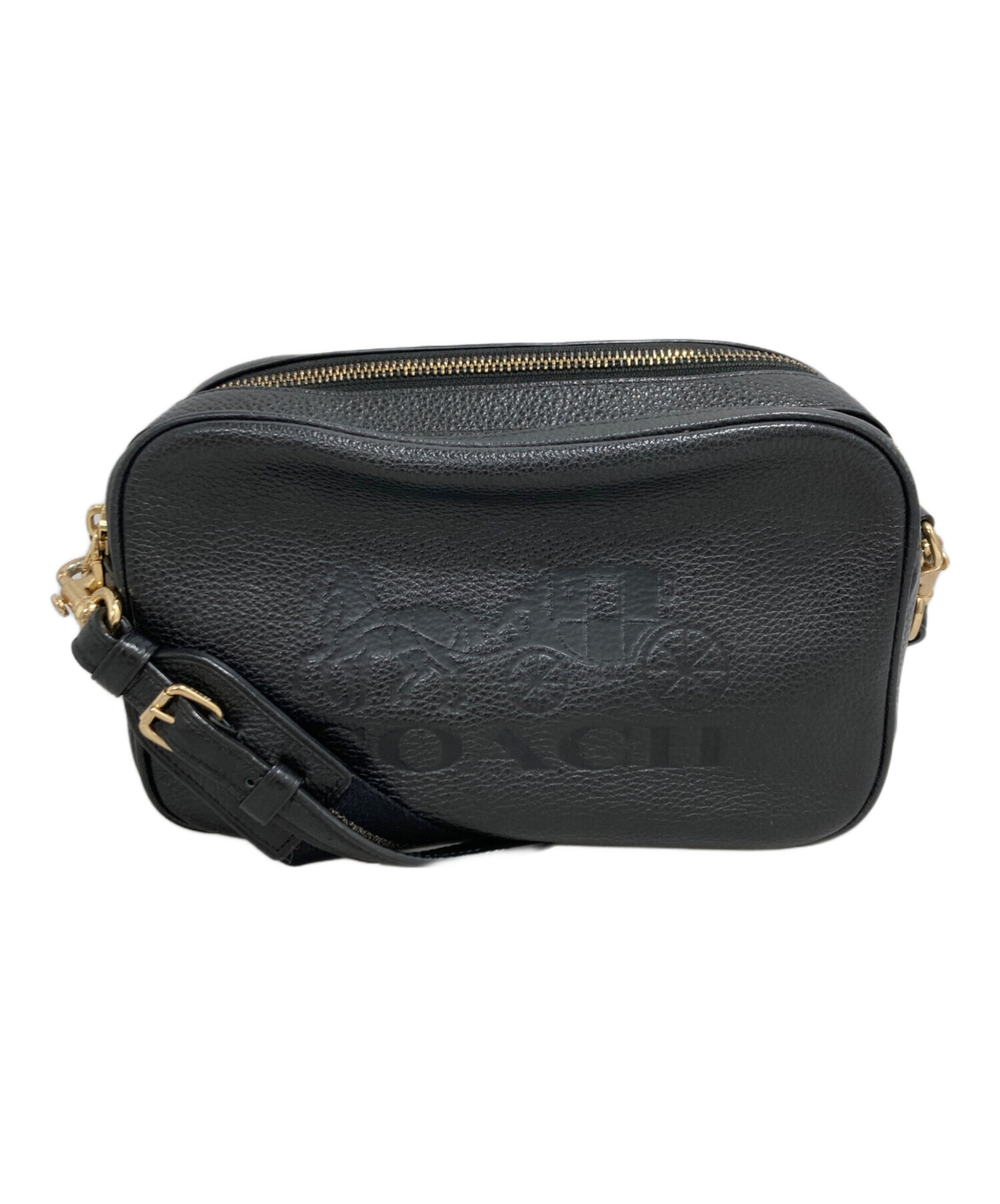 COACHショルダ-バック美品 中古・古着通販】COACH (コーチ) ショルダーバッグ ブラック｜ブランド