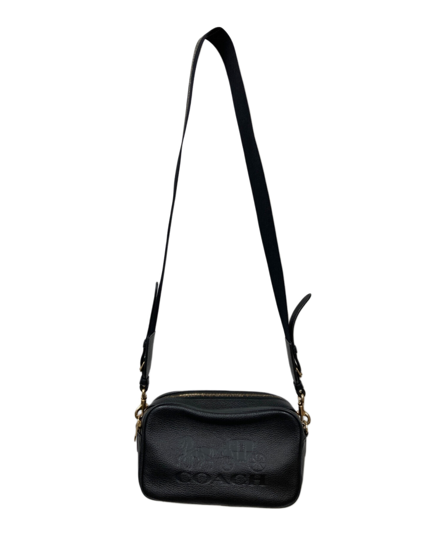 COACHショルダ-バック美品 中古・古着通販】COACH (コーチ) ショルダーバッグ ブラック｜ブランド