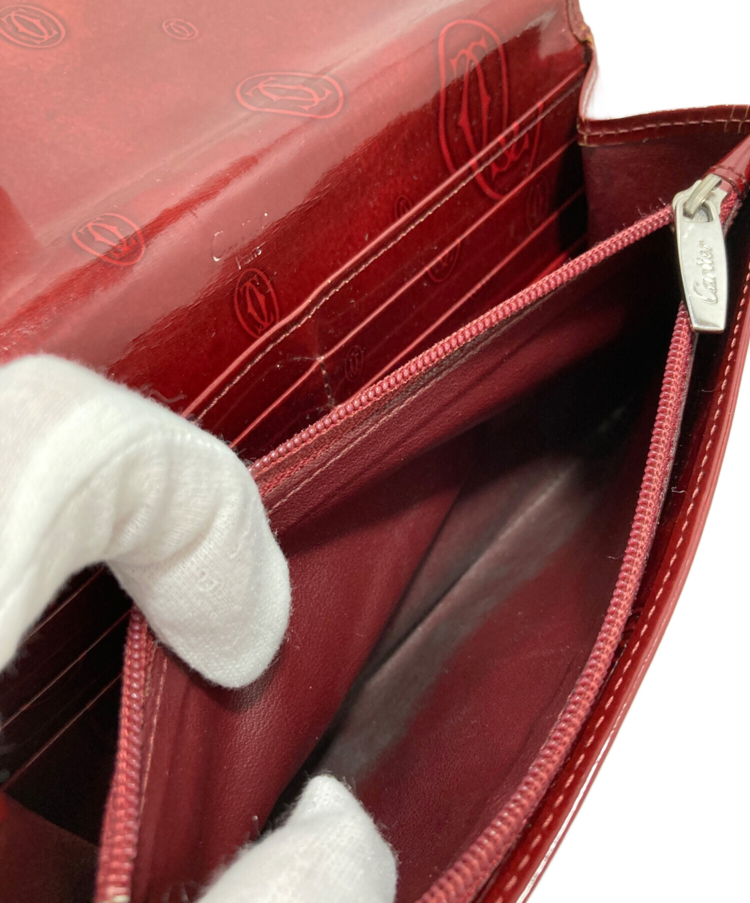 Cartier カルティエ 財布・ケース  赤 【古着】【中古】【送料無料】 中古・古着通販】Cartier (カルティエ) 財布 レッド｜ブランド・古着