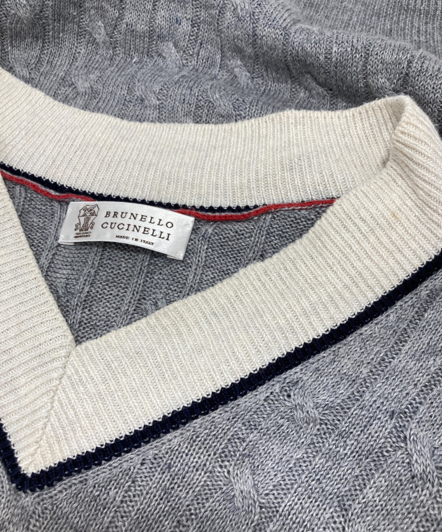 中古・古着通販】BRUNELLO CUCINELLI (ブルネロクチネリ) 半袖ニット