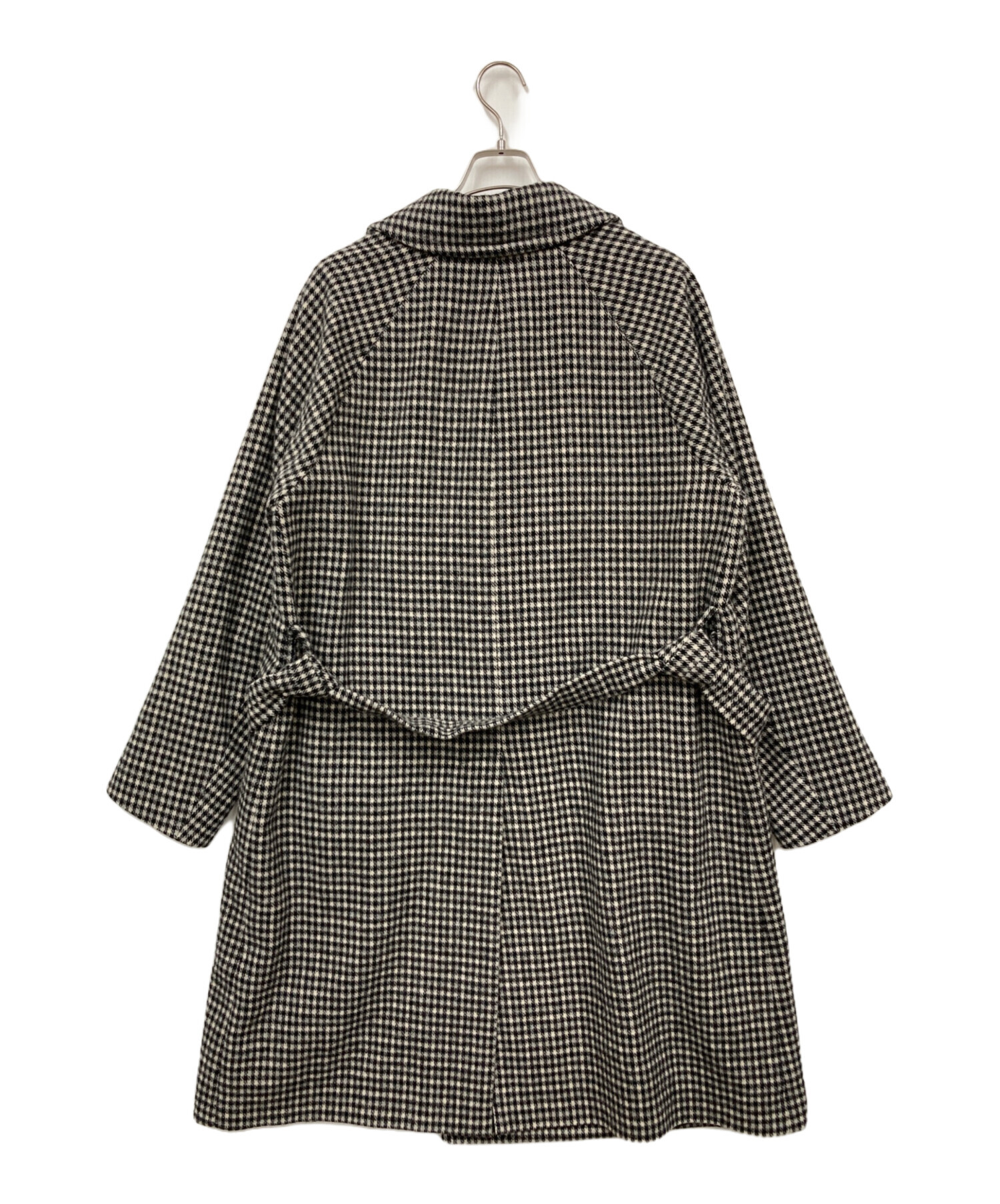 中古・古着通販】Hevo (イーヴォ) 千鳥格子コート グレー サイズ:46